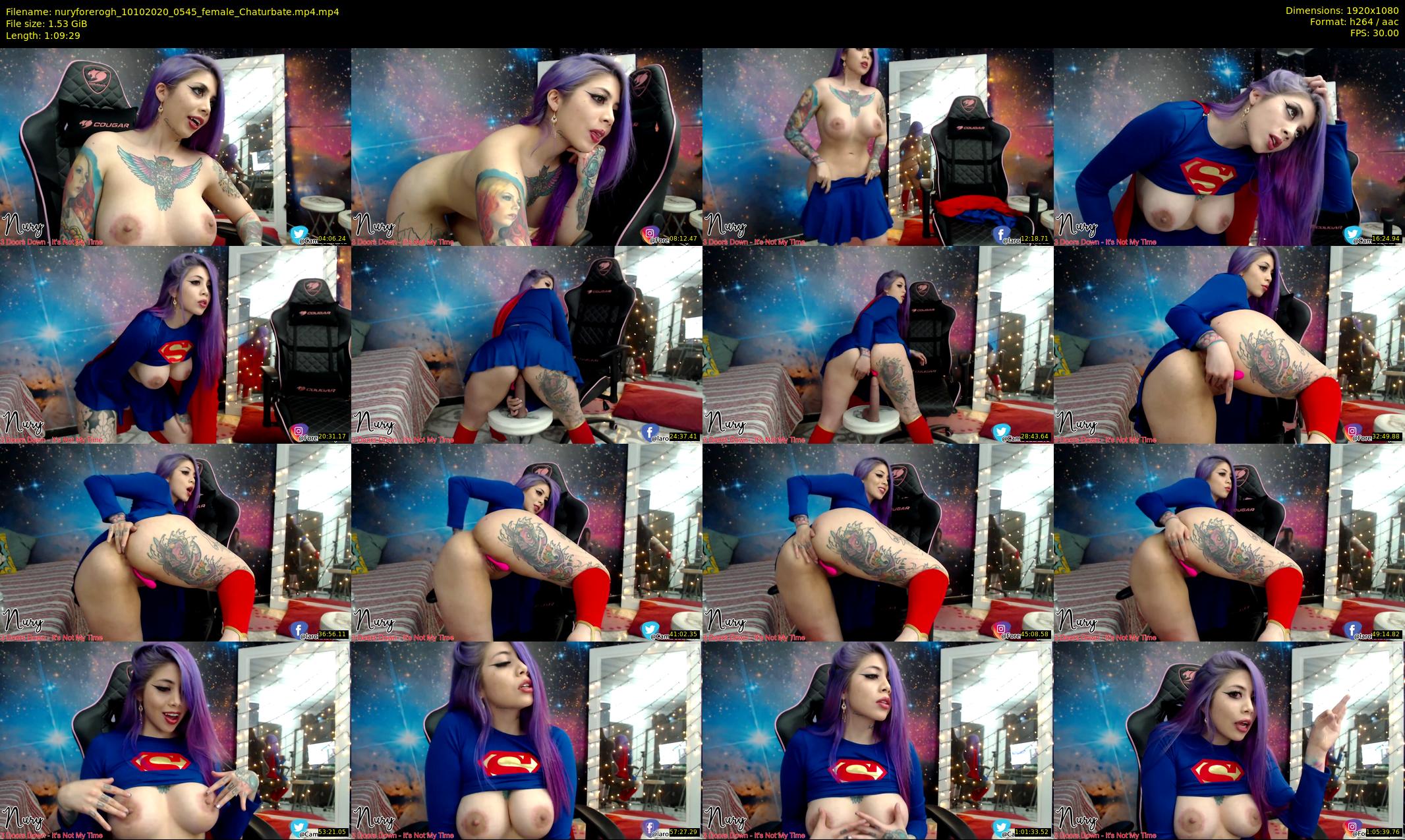nuryforerogh — 70 minute Chaturbate female cam show recording, 1080p, Oct 10, 2020
