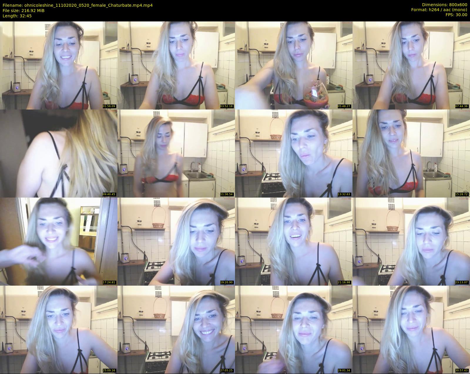 ohnicoleshine — 33 minute Chaturbate female cam show recording, 480p, Oct 11, 2020