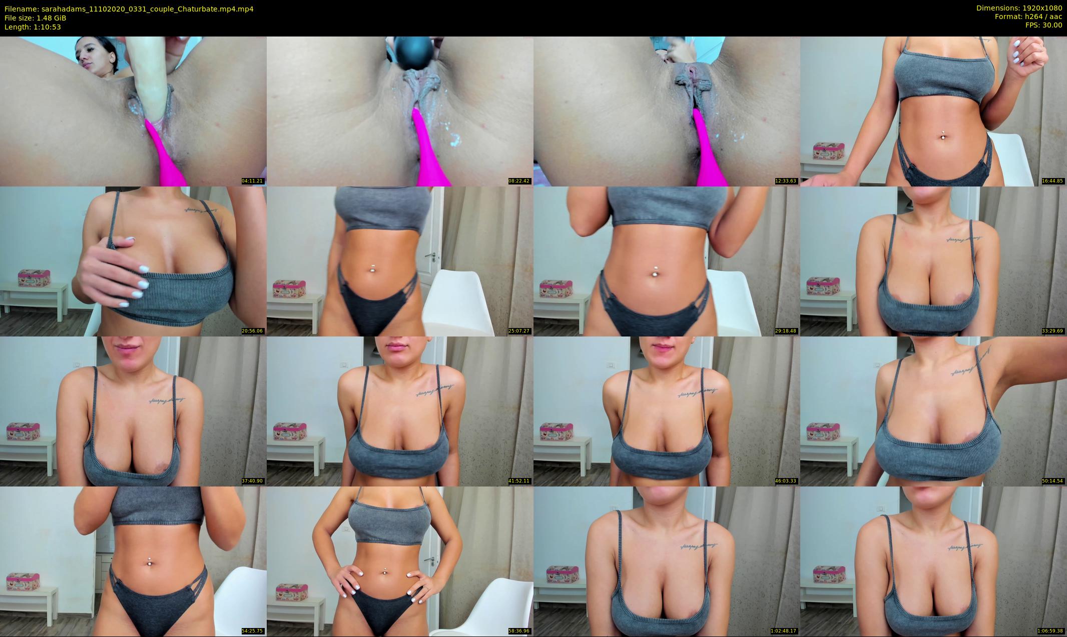 sarahadams — 71 minute Chaturbate female cam show recording, 1080p, Oct 11, 2020