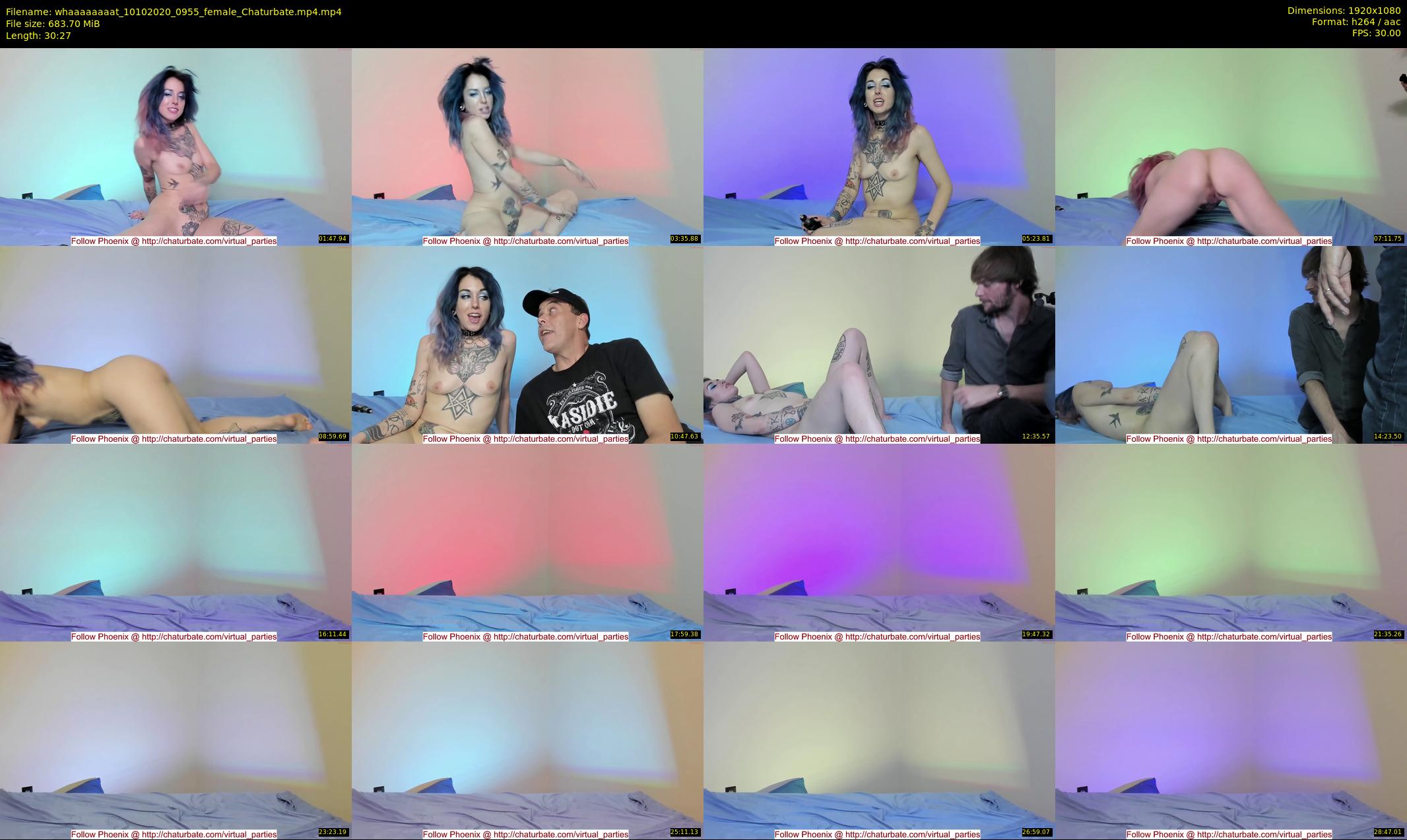 whaaaaaaaat — 31 minute Chaturbate couple cam show recording, 1080p, Oct 10, 2020