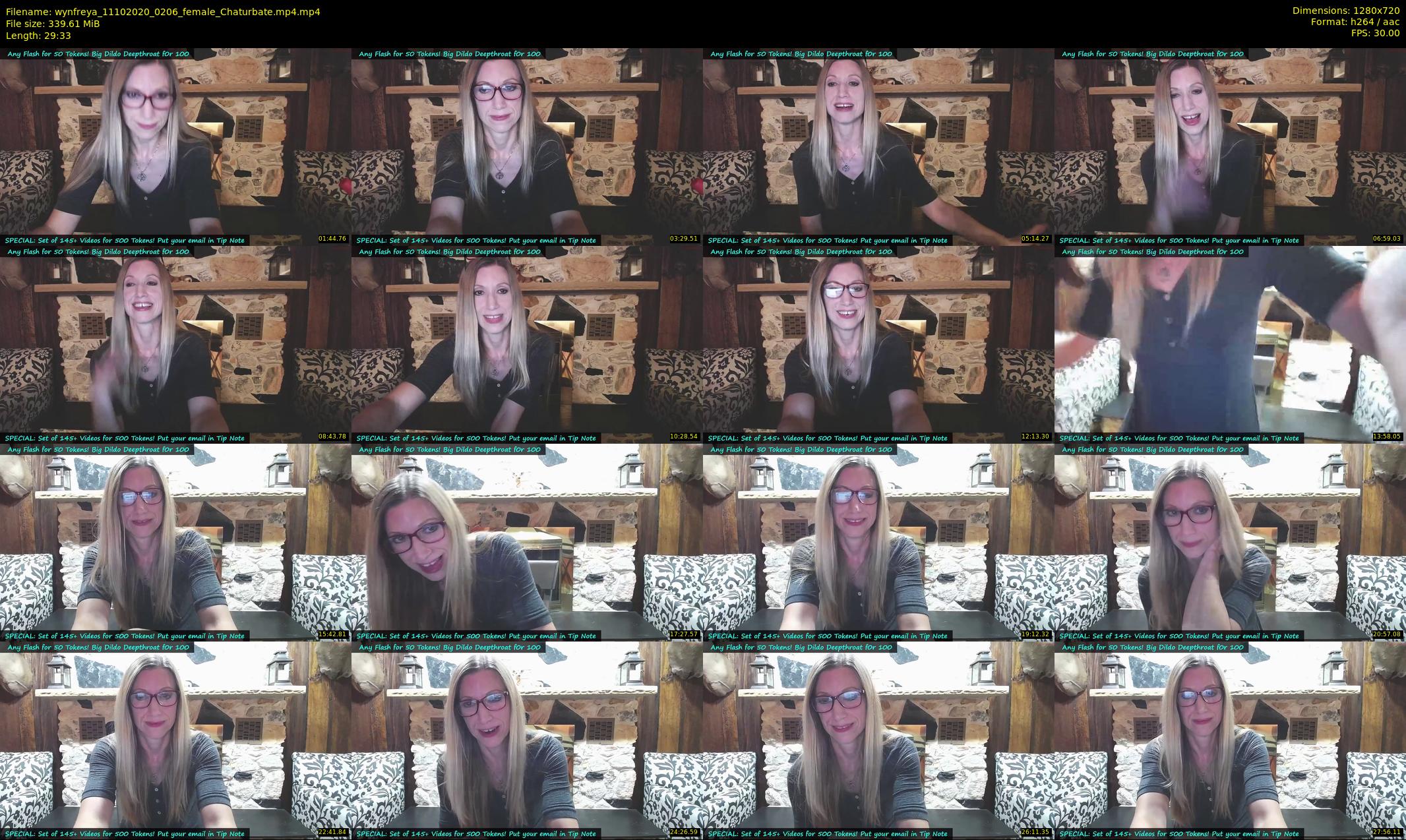 wynfreya — 30 minute Chaturbate female cam show recording, 720p, Oct 11, 2020