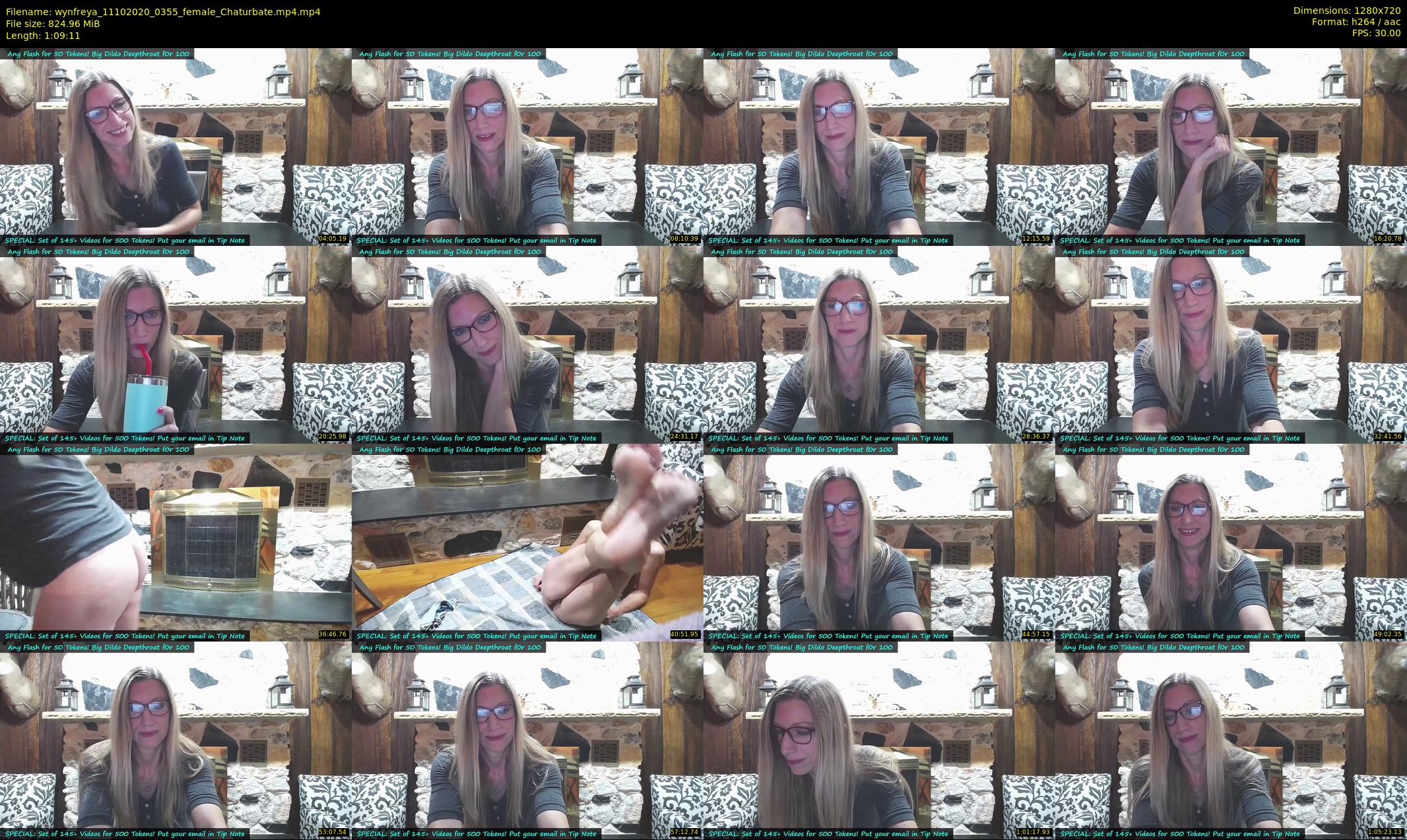 wynfreya — 70 minute Chaturbate female cam show recording, 720p, Oct 11, 2020
