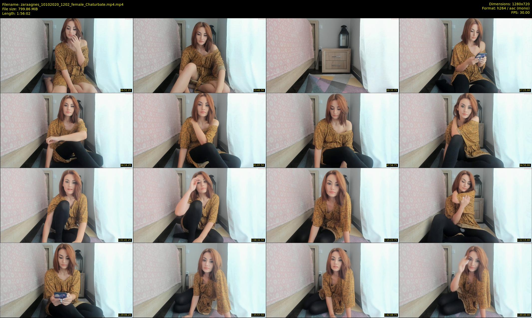 zaraagnes — 117 minute Chaturbate female cam show recording, 720p, Oct 10, 2020
