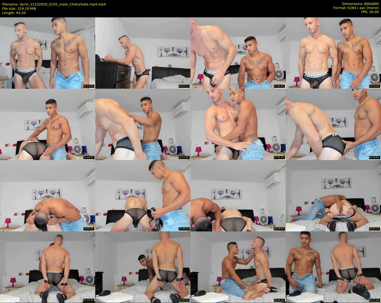durio — 44 minute Chaturbate male cam show recording, 480p, Oct 12, 2020