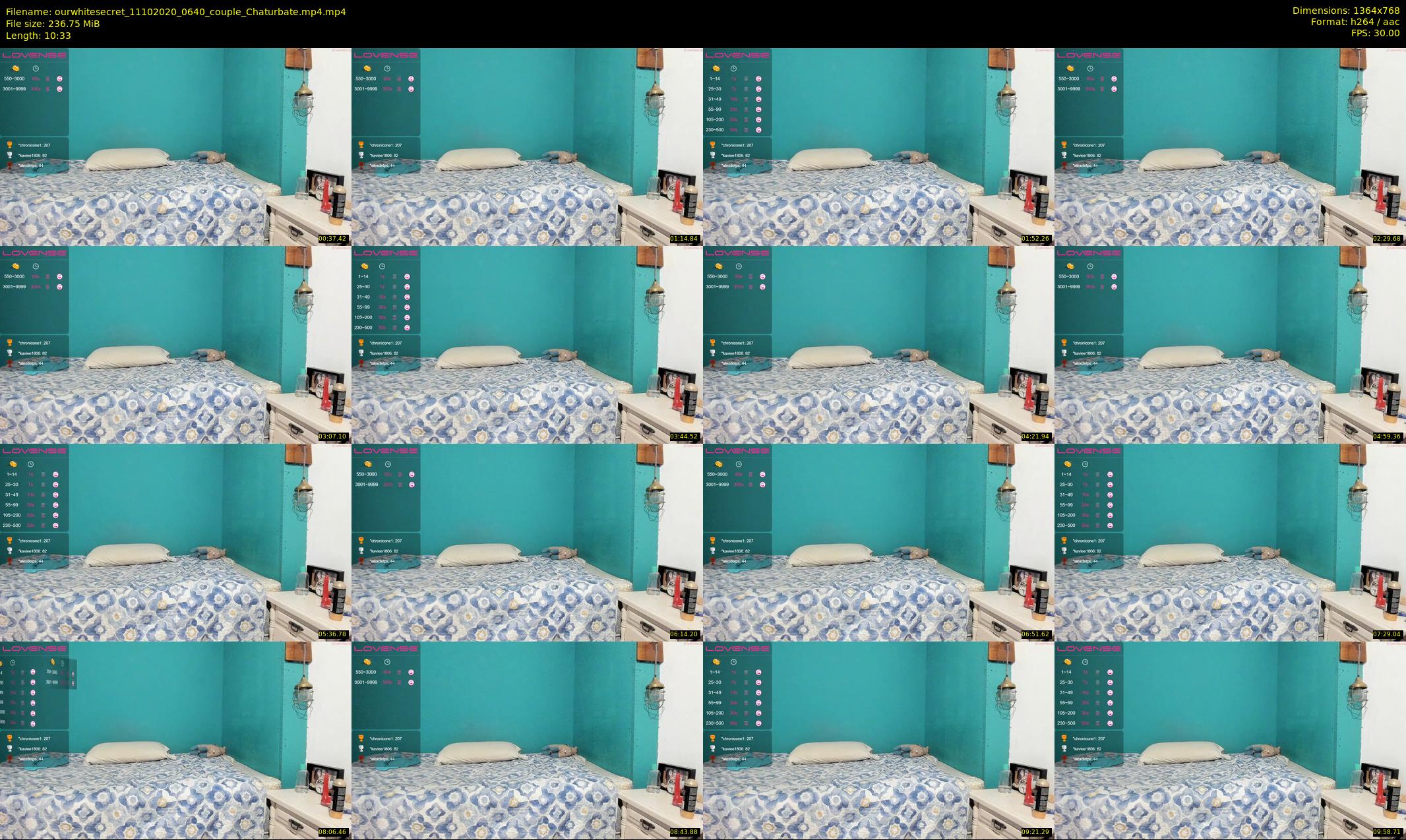 ourwhitesecret — 11 minute Chaturbate couple cam show recording, 720p, Oct 11, 2020