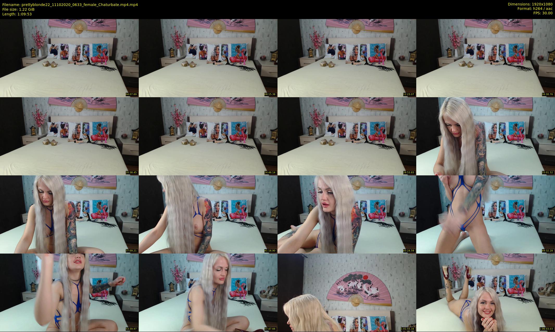 prettyblonde22 — 70 minute Chaturbate female cam show recording, 1080p, Oct 11, 2020