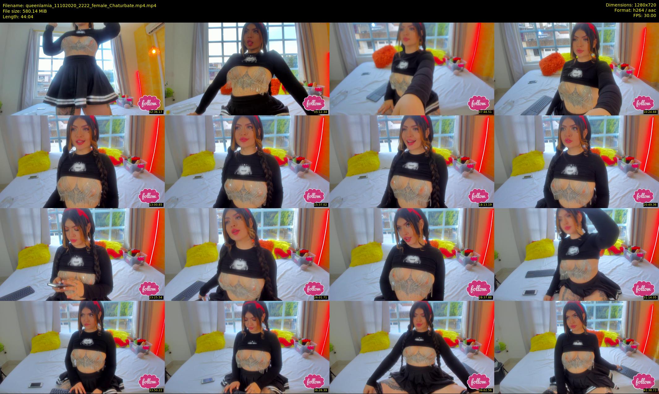 queenlamia — 45 minute Chaturbate female cam show recording, 720p, Oct 11, 2020