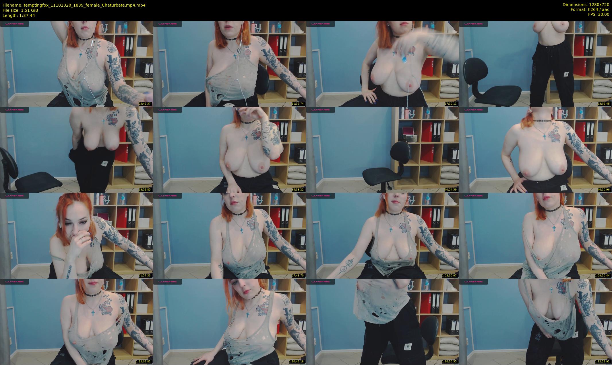 temptingfox — 98 minute Chaturbate female cam show recording, 720p, Oct 11, 2020