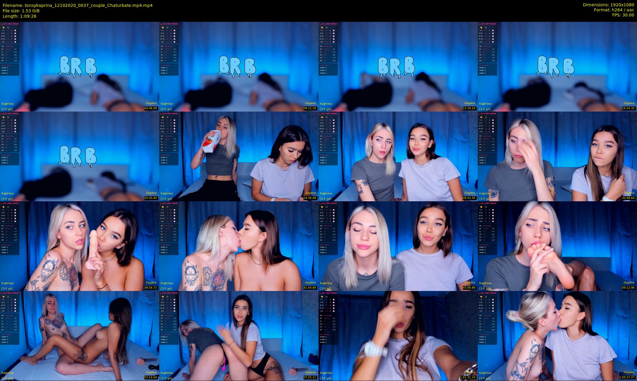 tonsykaprina — 70 minute Chaturbate couple cam show recording, 1080p, Oct 12, 2020