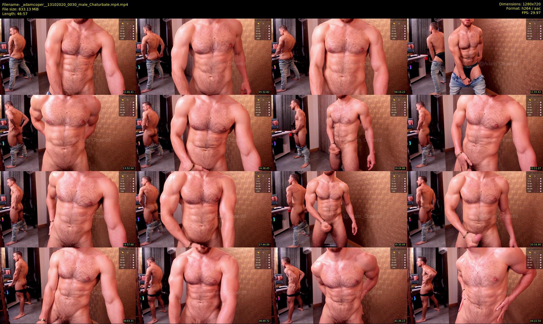 _adamcoper_ — 47 minute Chaturbate male cam show recording, 720p, Oct 13, 2020