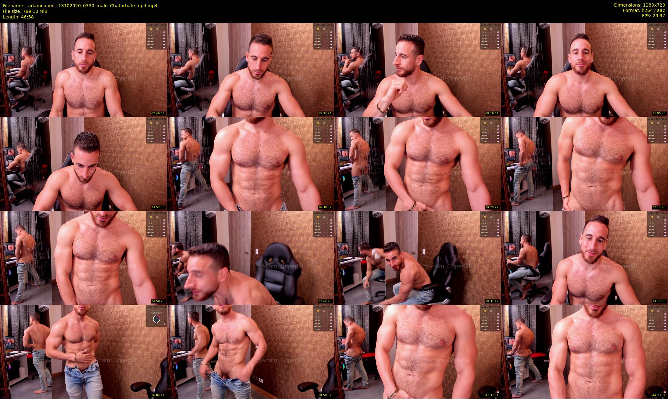 _adamcoper_ — 47 minute Chaturbate male cam show recording, 720p, Oct 13, 2020