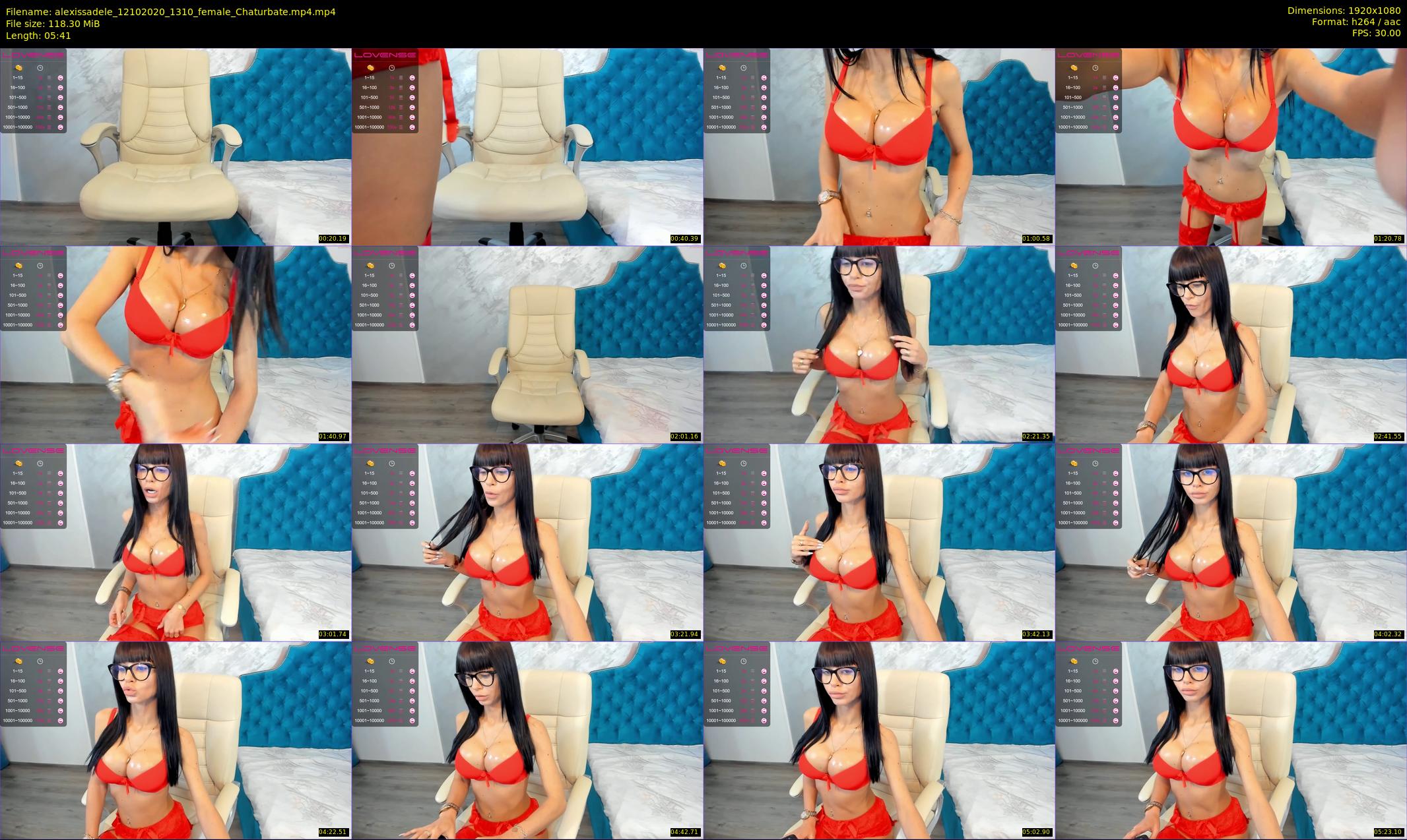 alexissadele — 6 minute Chaturbate female cam show recording, 1080p, Oct 12, 2020