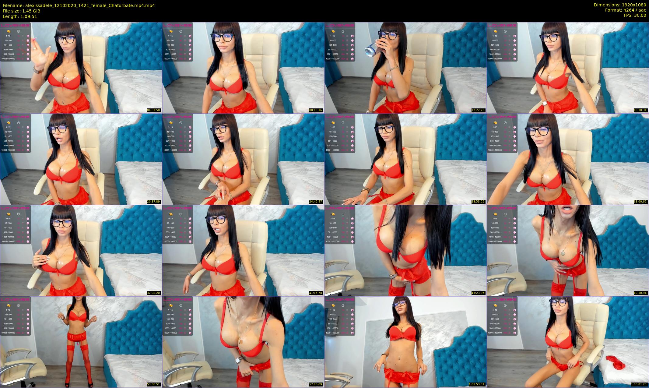 alexissadele — 70 minute Chaturbate female cam show recording, 1080p, Oct 12, 2020