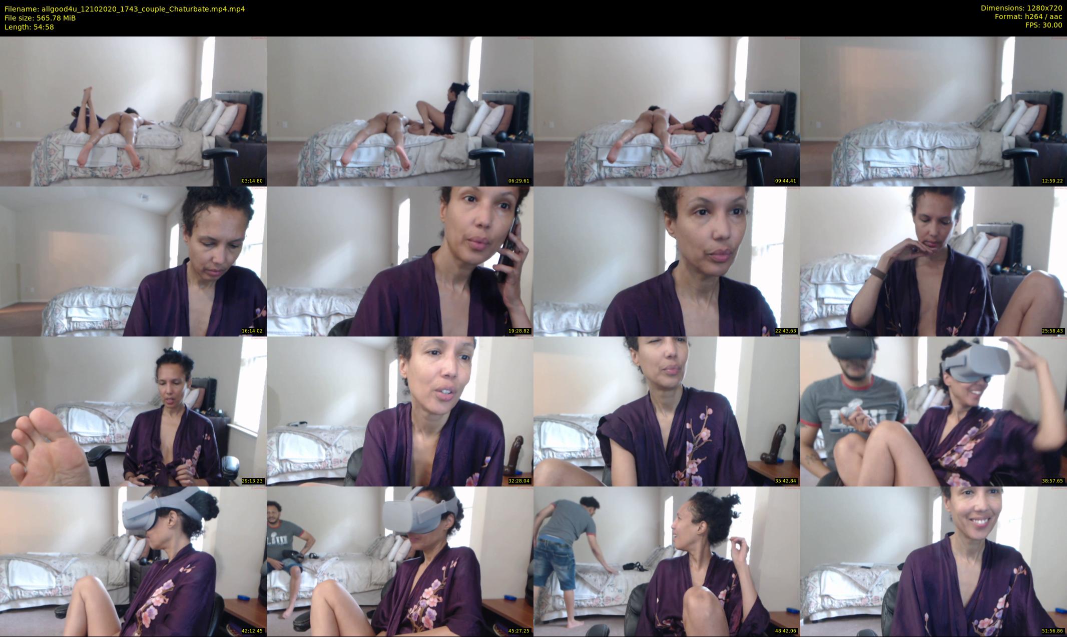 allgood4u — 55 minute Chaturbate couple cam show recording, 720p, Oct 12, 2020