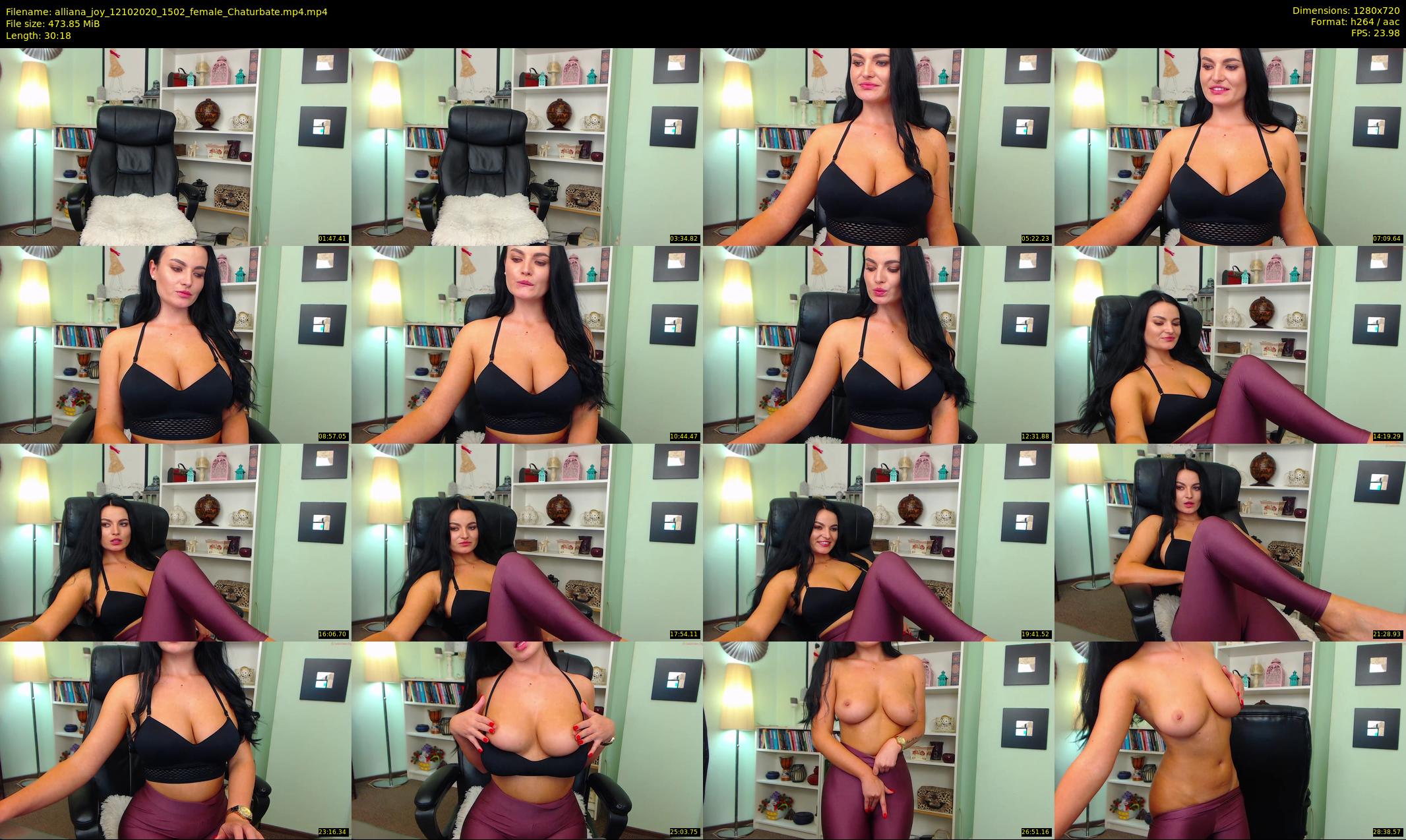 alliana_joy — 31 minute Chaturbate female cam show recording, 720p, Oct 12, 2020