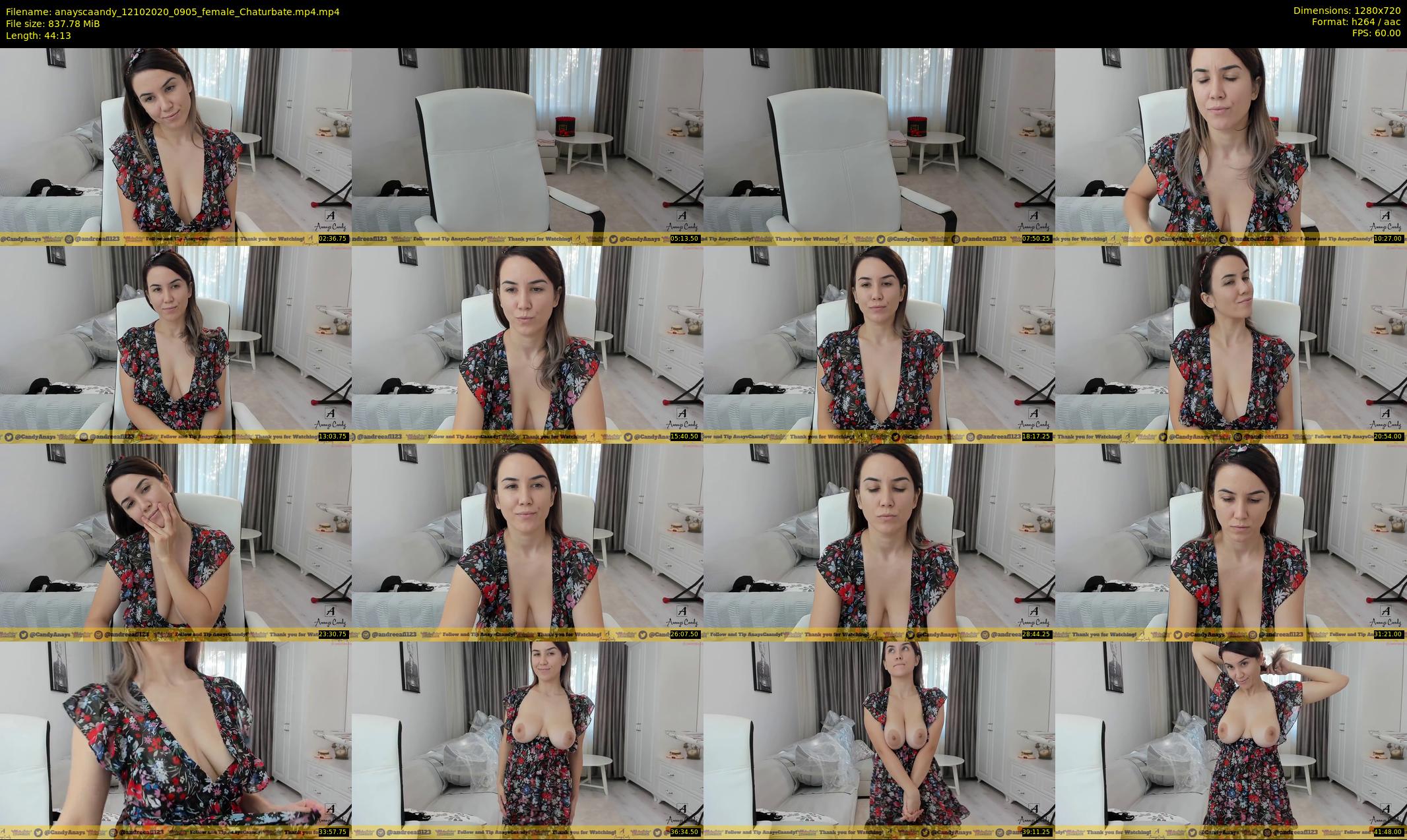 anayscaandy — 45 minute Chaturbate female cam show recording, 720p, Oct 12, 2020