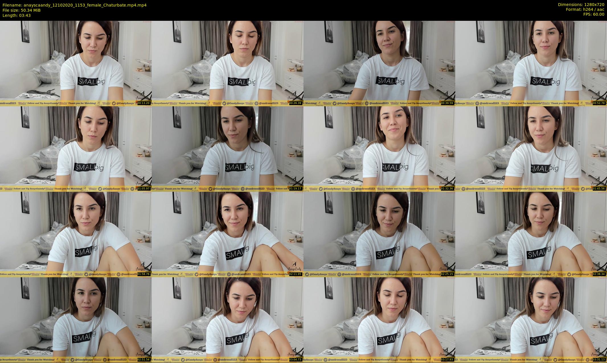 anayscaandy — 4 minute Chaturbate female cam show recording, 720p, Oct 12, 2020