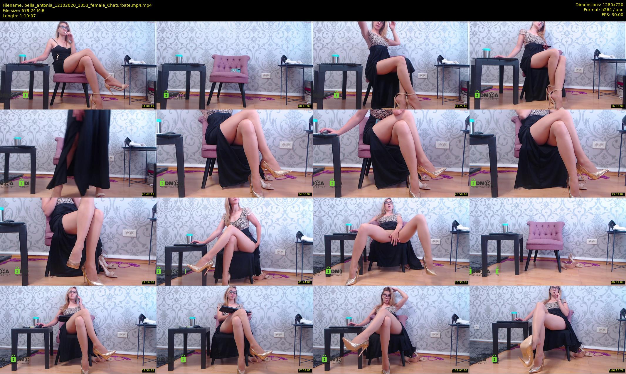 bella_antonia — 71 minute Chaturbate female cam show recording, 720p, Oct 12, 2020
