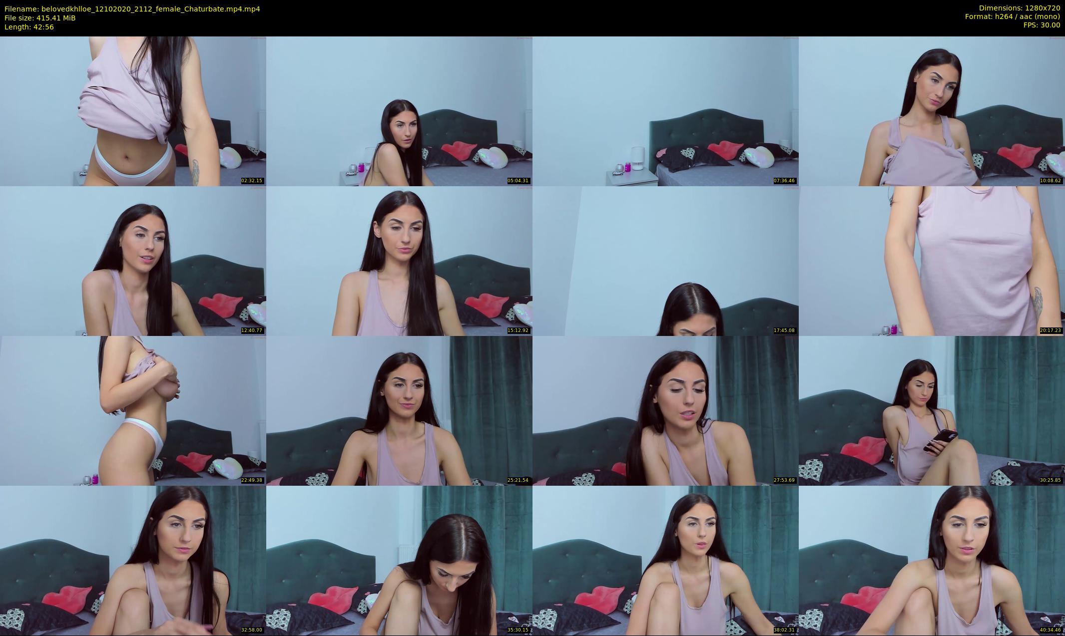 belovedkhlloe — 43 minute Chaturbate female cam show recording, 720p, Oct 12, 2020