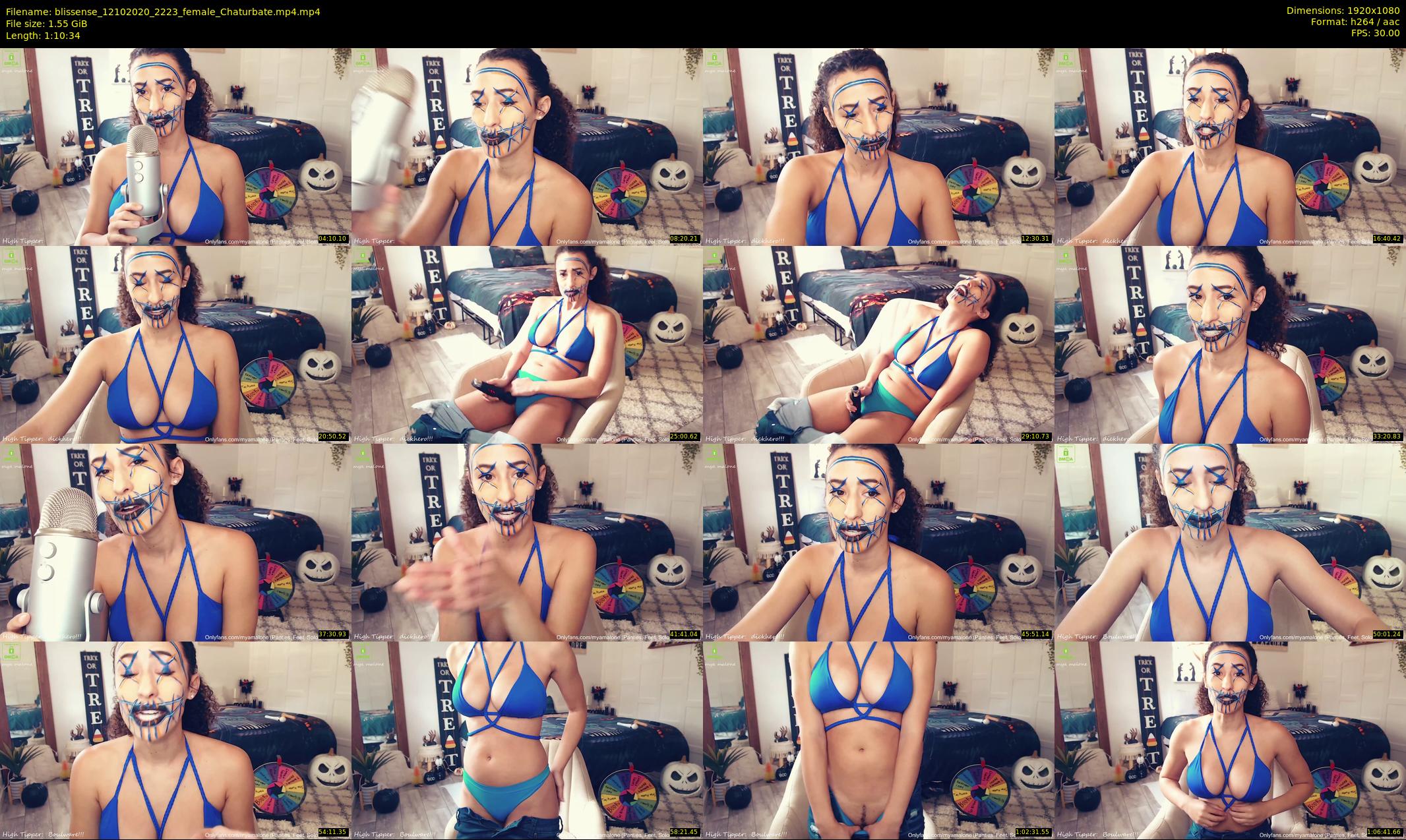 blissense — 71 minute Chaturbate female cam show recording, 1080p, Oct 12, 2020