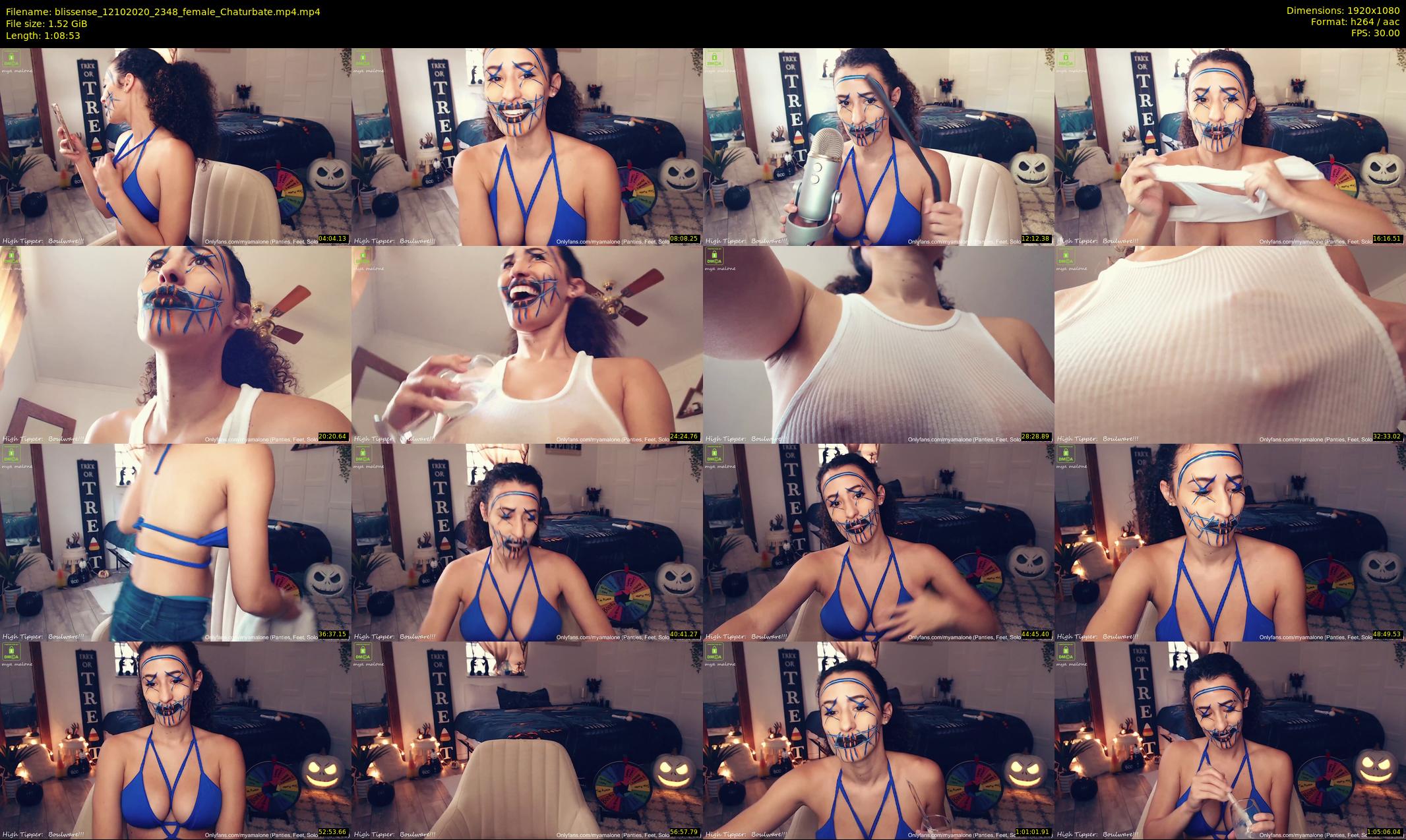 blissense — 69 minute Chaturbate female cam show recording, 1080p, Oct 12, 2020