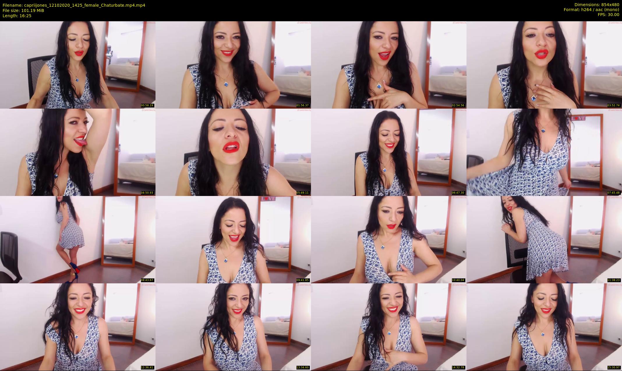 capriijones — 17 minute Chaturbate female cam show recording, 480p, Oct 12, 2020