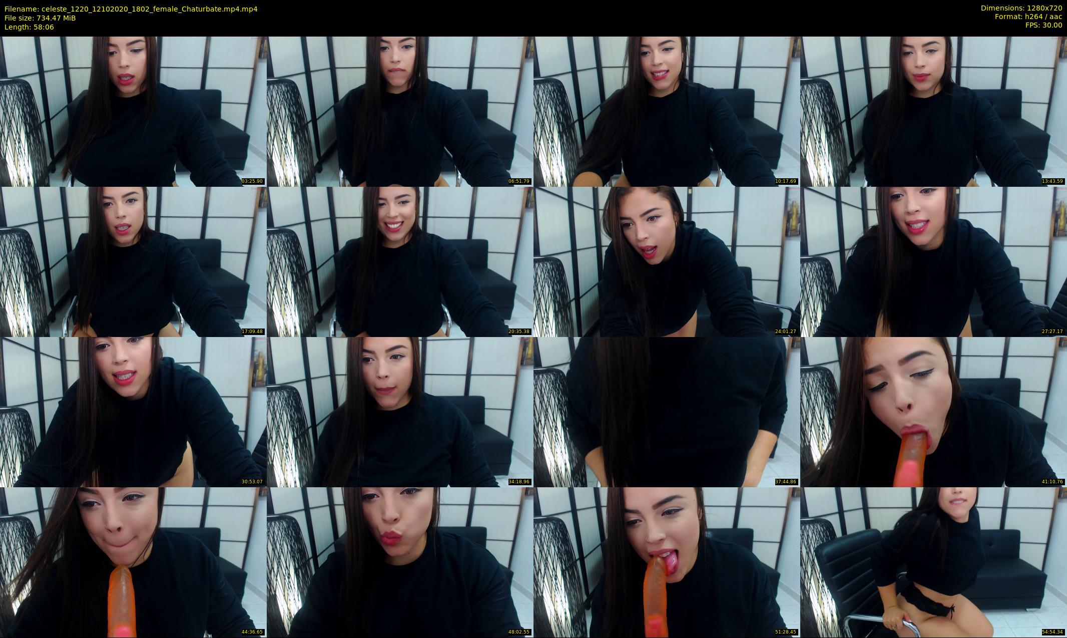 celeste_1220 — 59 minute Chaturbate female cam show recording, 720p, Oct 12, 2020
