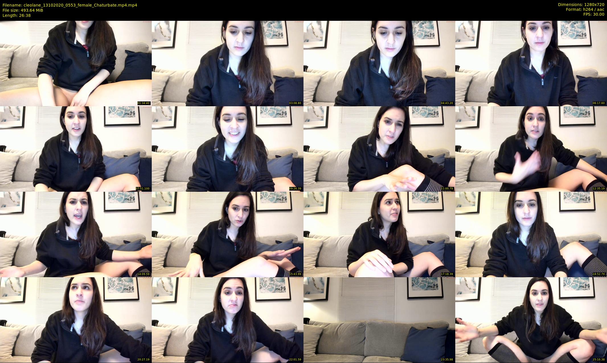 cleolane — 27 minute Chaturbate female cam show recording, 720p, Oct 13, 2020