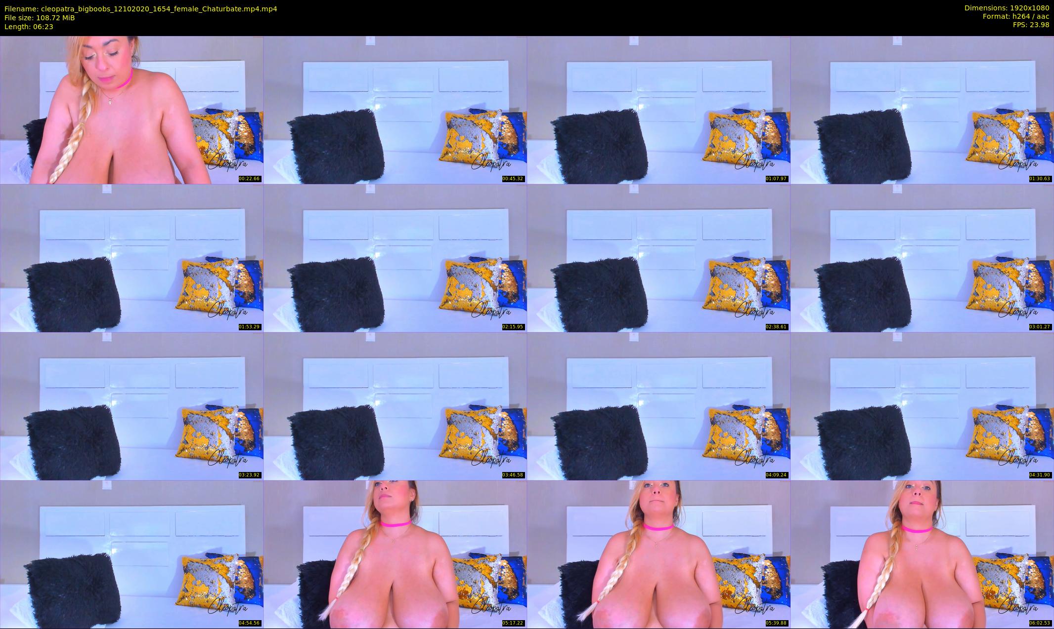 cleopatra_bigboobs — 7 minute Chaturbate female cam show recording, 1080p, Oct 12, 2020