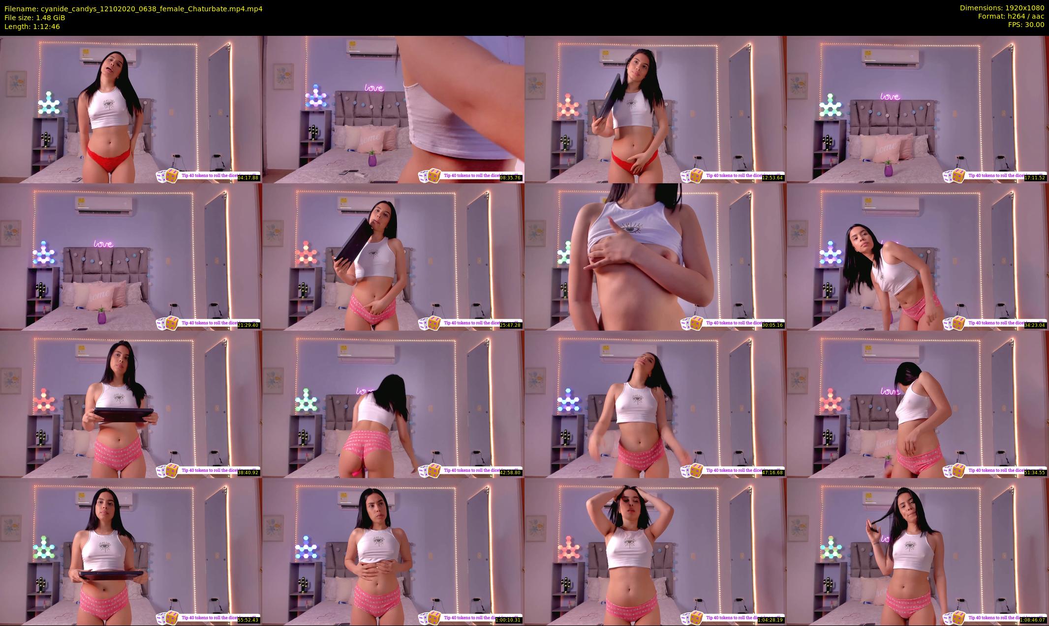 cyanide_candys — 73 minute Chaturbate female cam show recording, 1080p, Oct 12, 2020