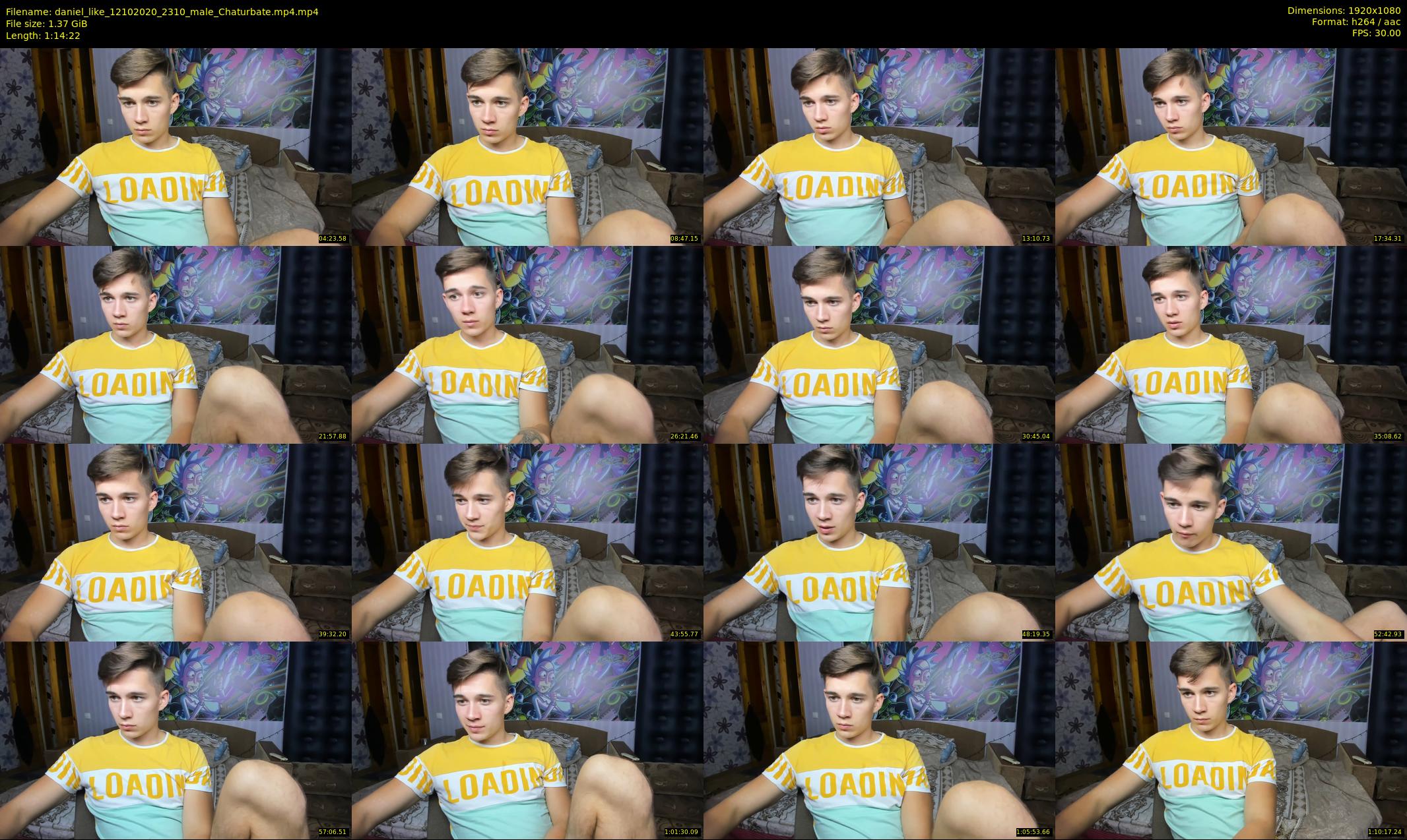 daniel_like — 75 minute Chaturbate male cam show recording, 1080p, Oct 12, 2020