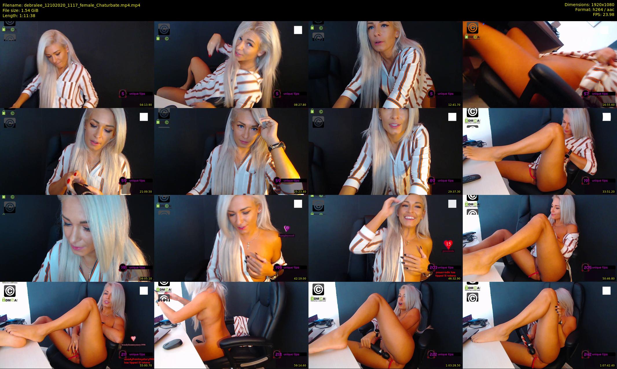 debralee — 72 minute Chaturbate female cam show recording, 1080p, Oct 12, 2020