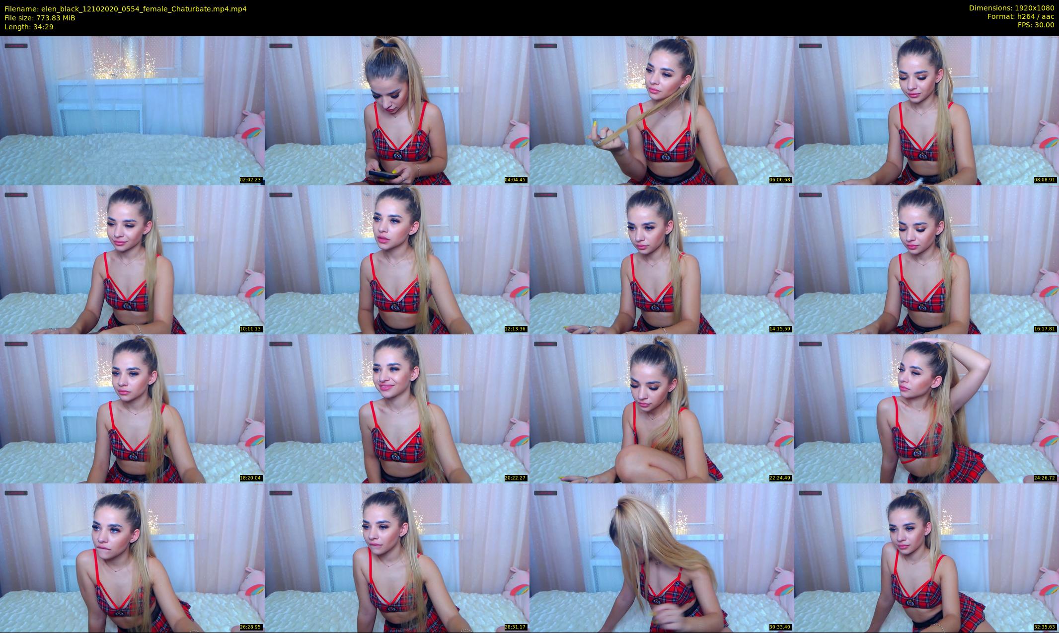 elen_black — 35 minute Chaturbate female cam show recording, 1080p, Oct 12, 2020