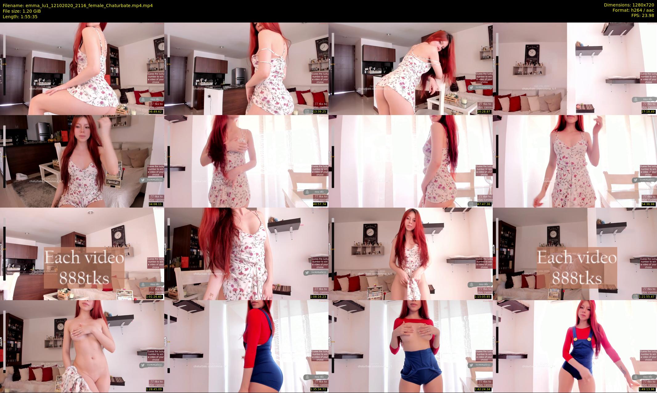 emma_lu1 — 116 minute Chaturbate female cam show recording, 720p, Oct 12, 2020