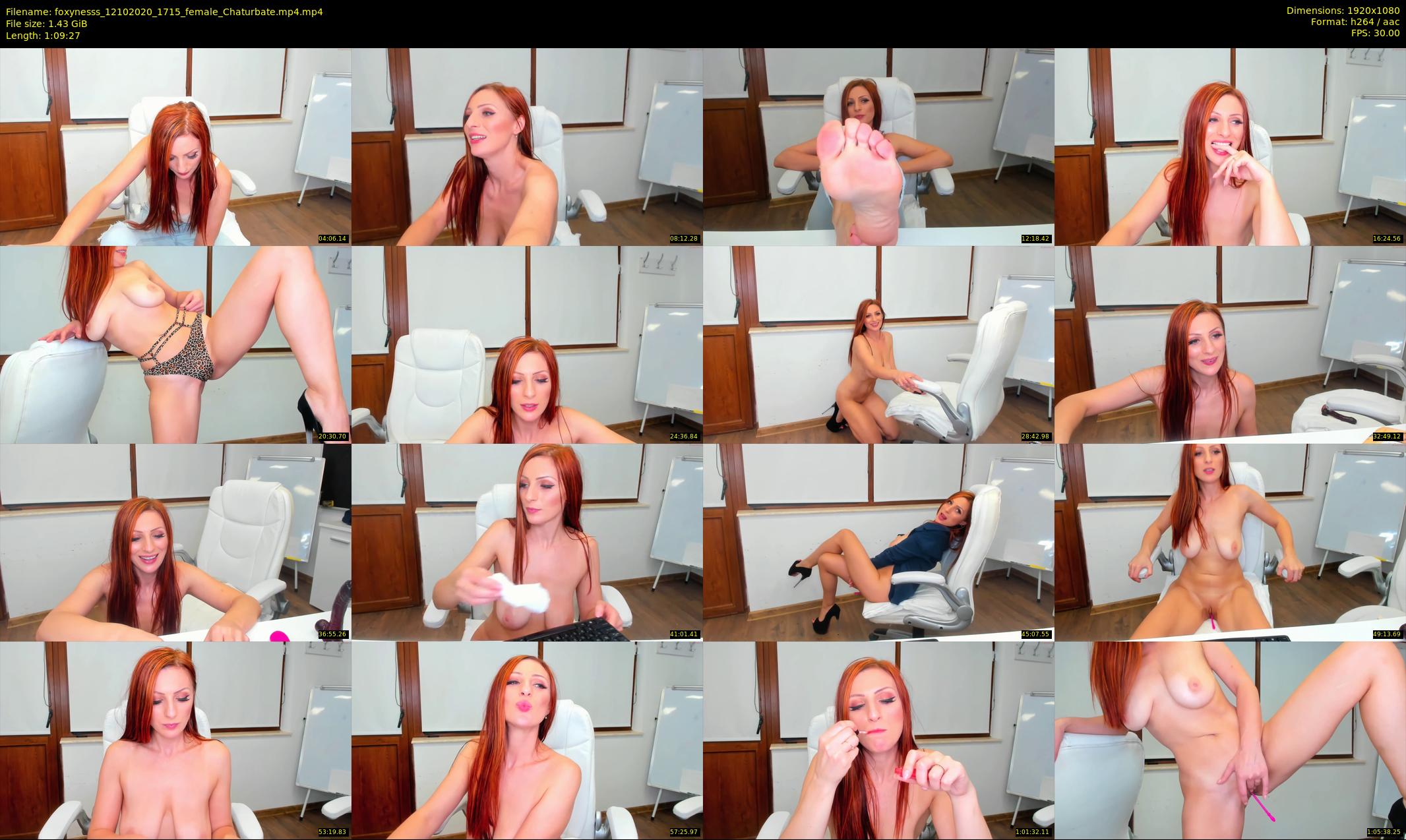 foxynesss — 70 minute Chaturbate female cam show recording, 1080p, Oct 12, 2020