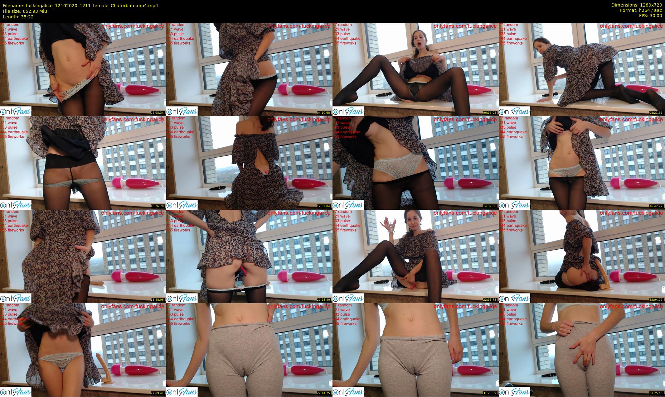 fuckingalice — 36 minute Chaturbate female cam show recording, 720p, Oct 12, 2020