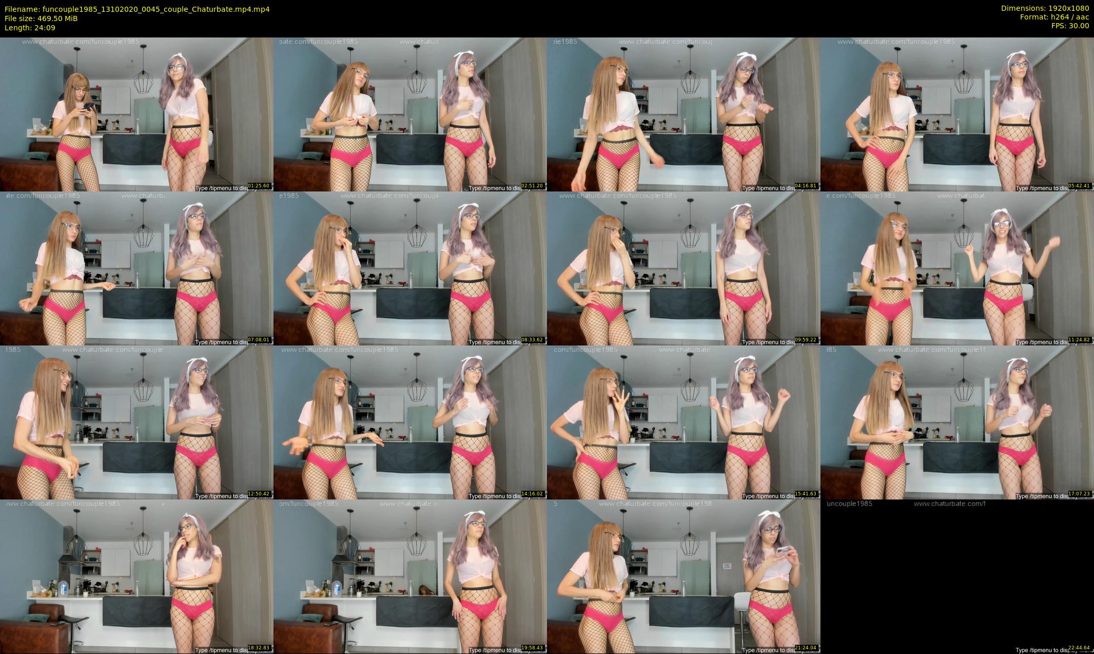 funcouple1985 — 25 minute Chaturbate couple cam show recording, 1080p, Oct 13, 2020