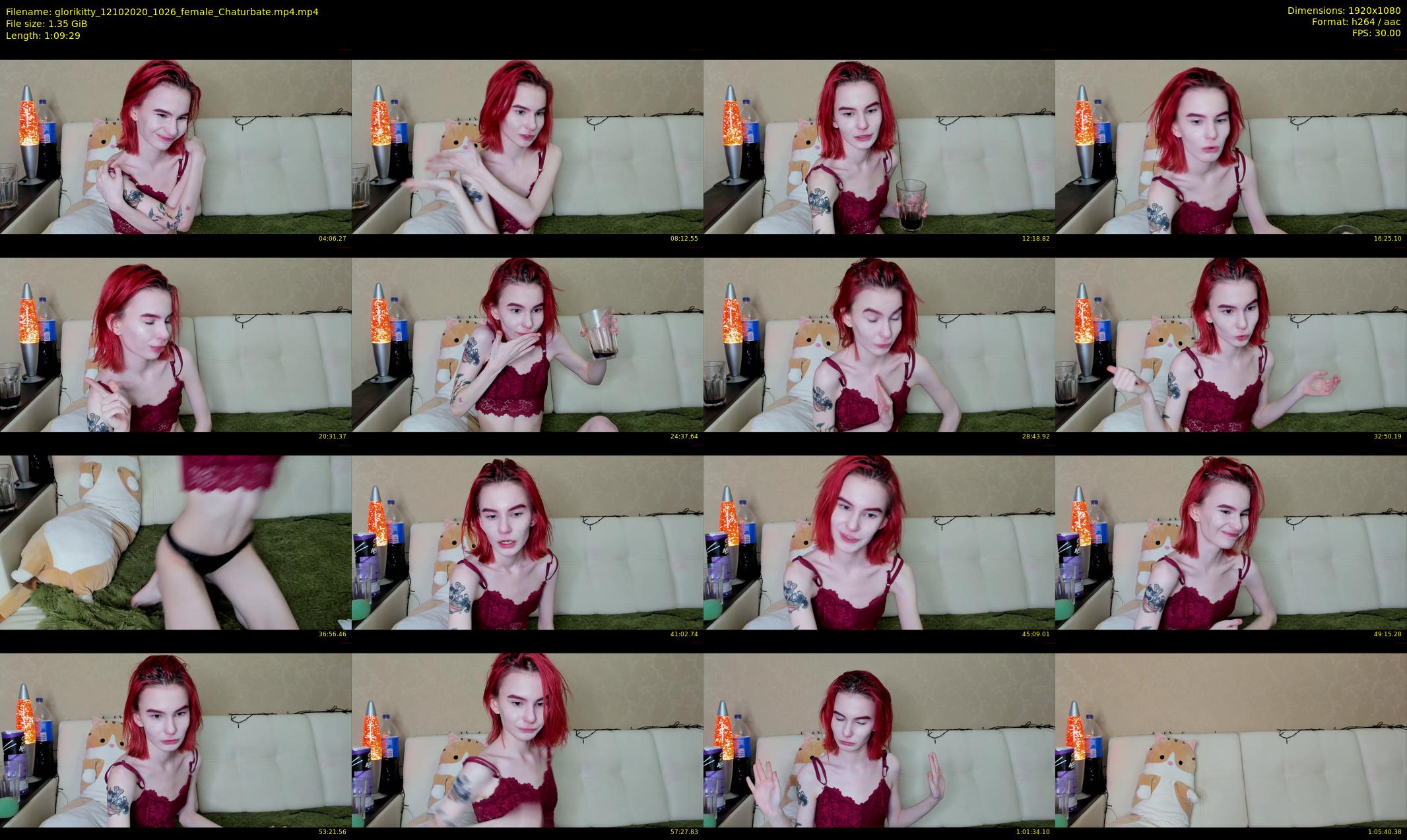 glorikitty — 70 minute Chaturbate female cam show recording, 1080p, Oct 12, 2020
