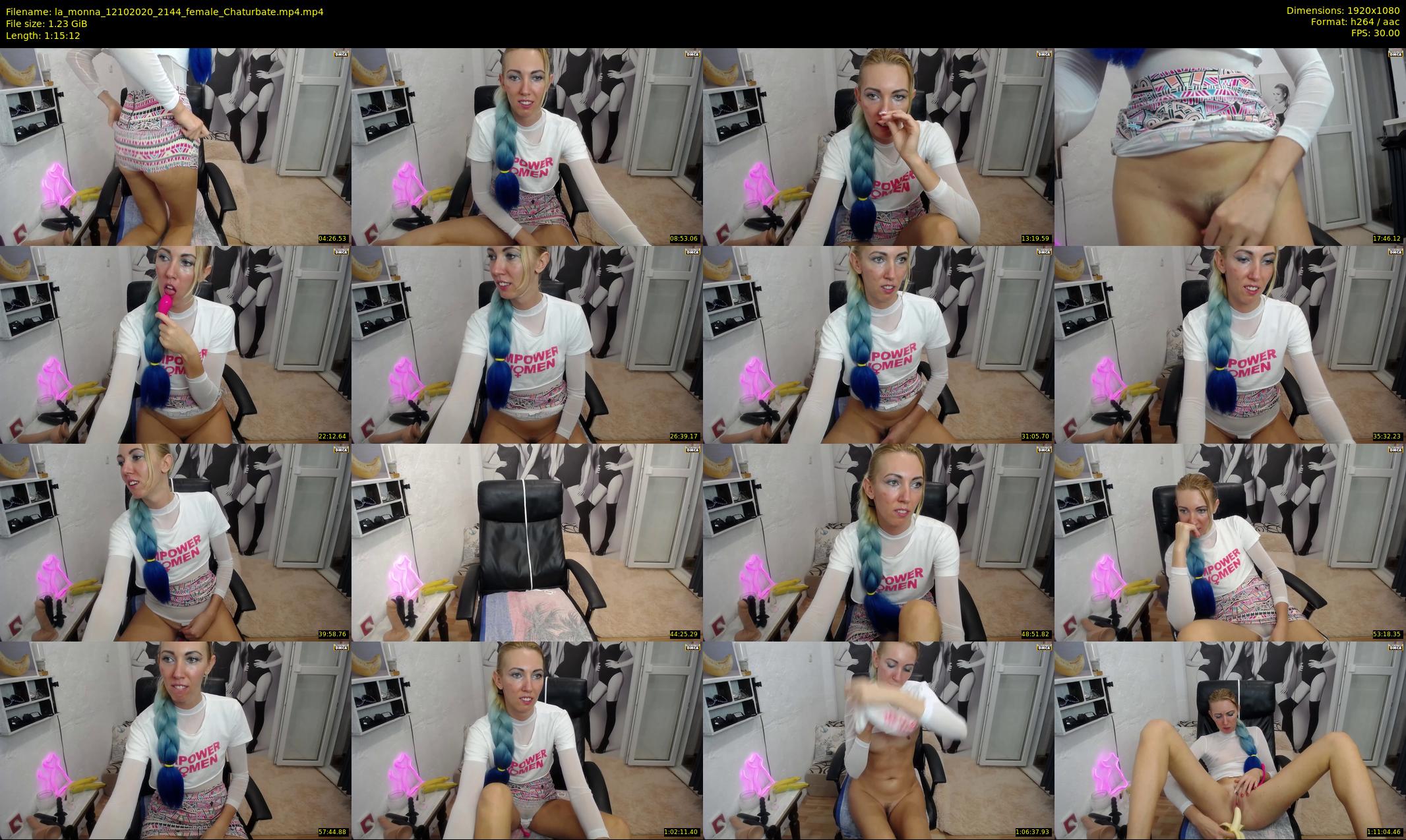 la_monna — 76 minute Chaturbate female cam show recording, 1080p, Oct 12, 2020