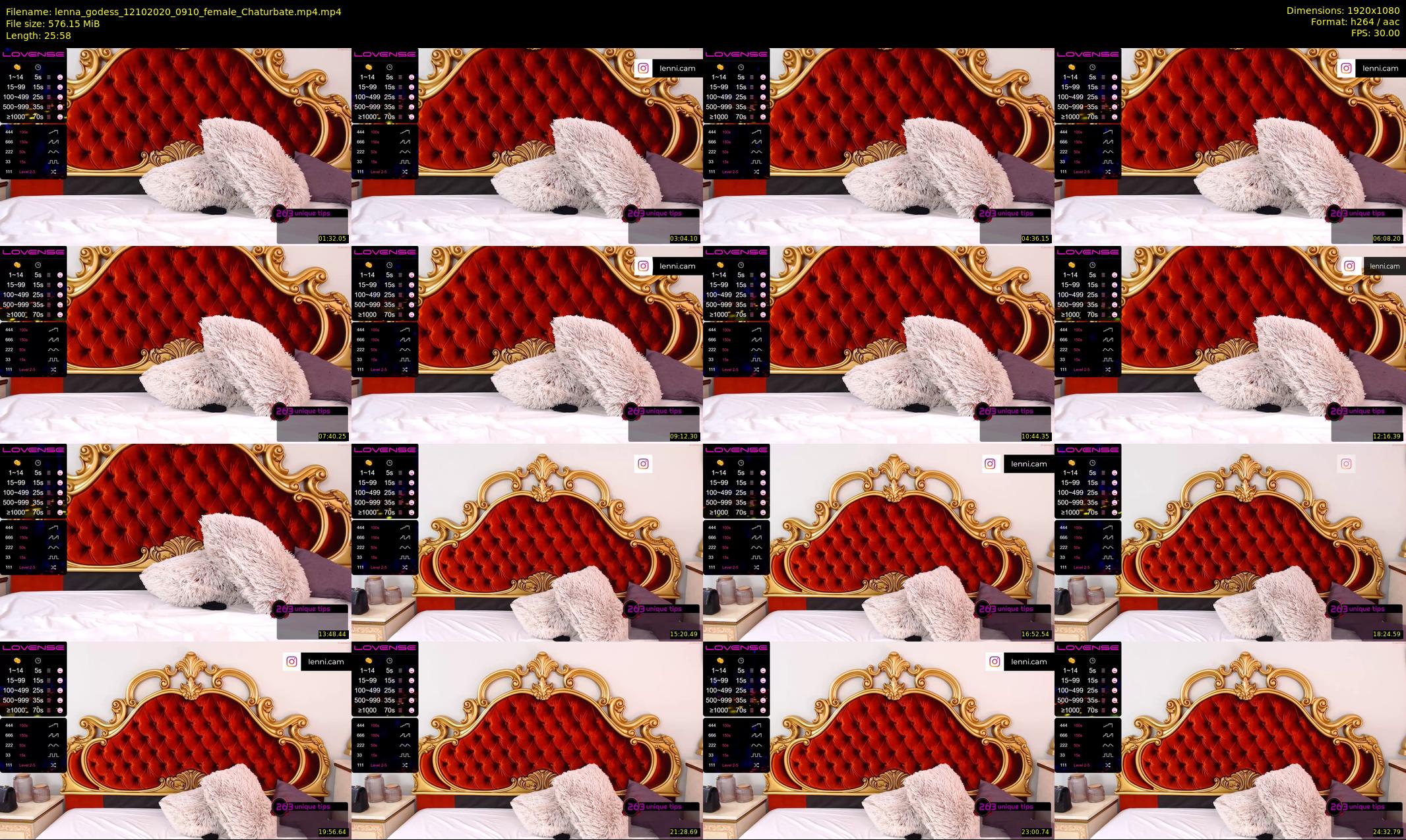 lenna_godess — 26 minute Chaturbate female cam show recording, 1080p, Oct 12, 2020