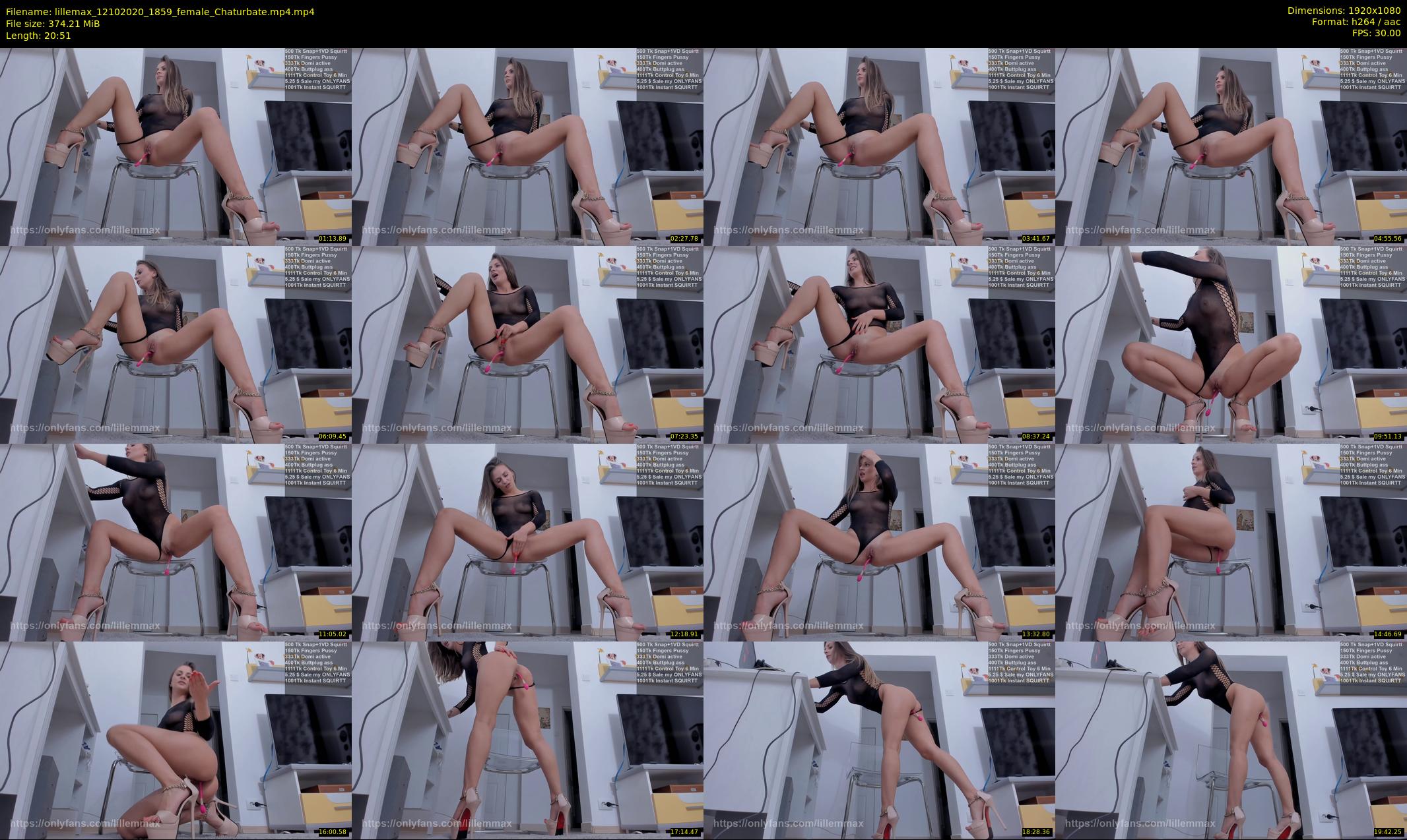 lillemax — 21 minute Chaturbate female cam show recording, 1080p, Oct 12, 2020