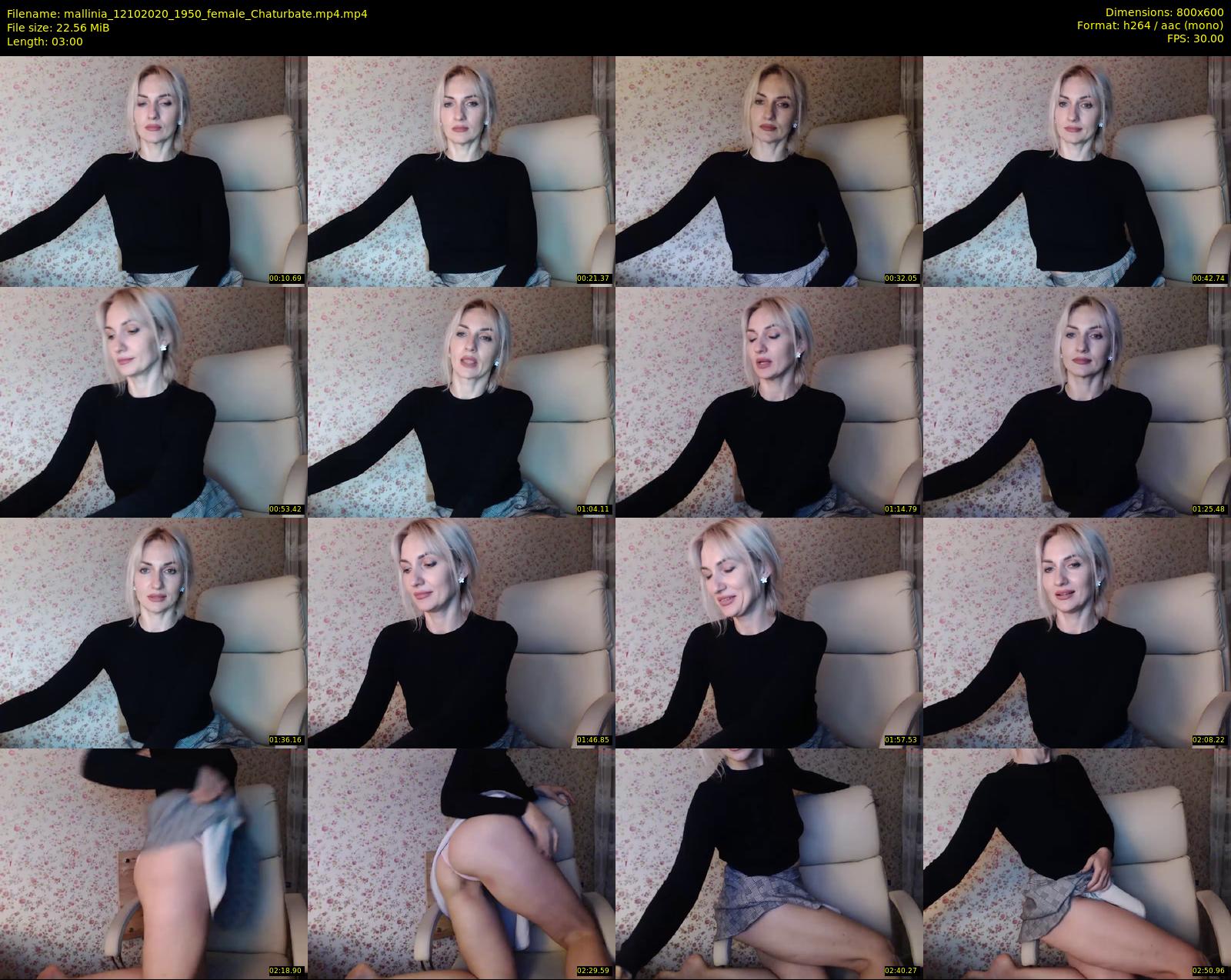 mallinia — 3 minute Chaturbate female cam show recording, 480p, Oct 12, 2020