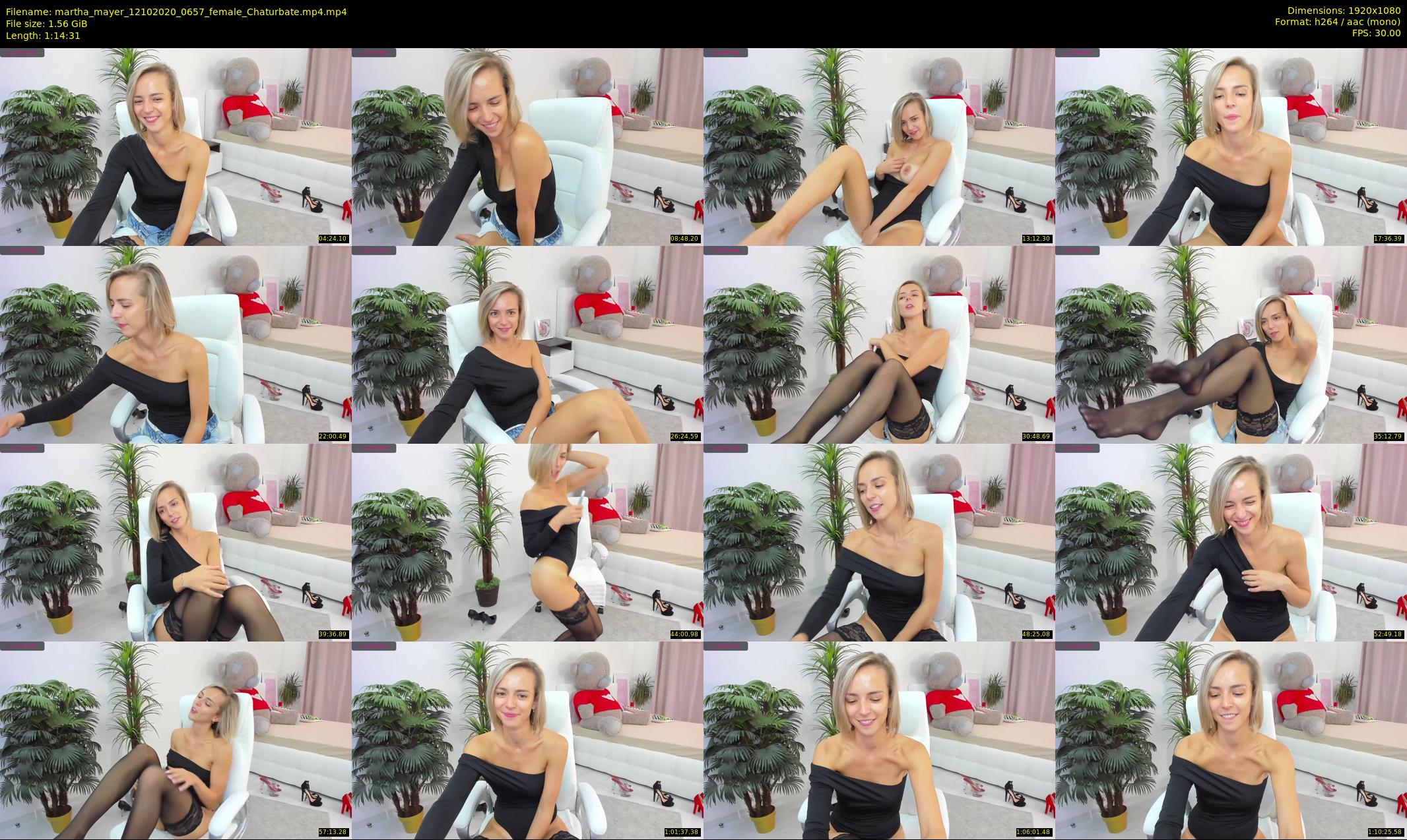 martha_mayer — 75 minute Chaturbate female cam show recording, 1080p, Oct 12, 2020