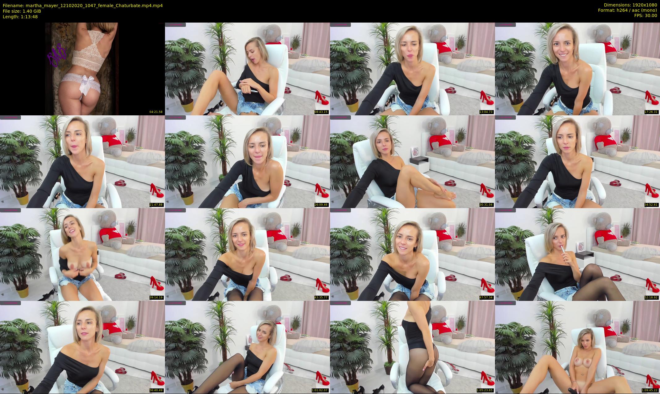 martha_mayer — 74 minute Chaturbate female cam show recording, 1080p, Oct 12, 2020