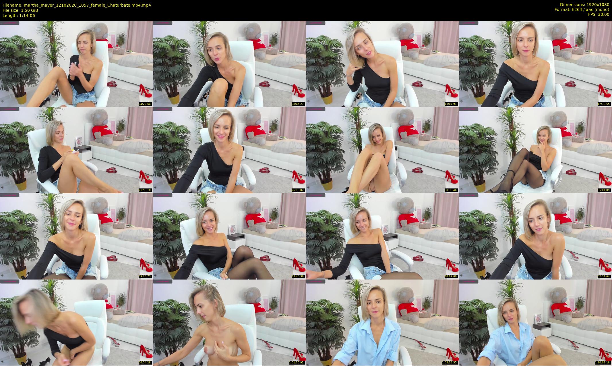martha_mayer — 75 minute Chaturbate female cam show recording, 1080p, Oct 12, 2020