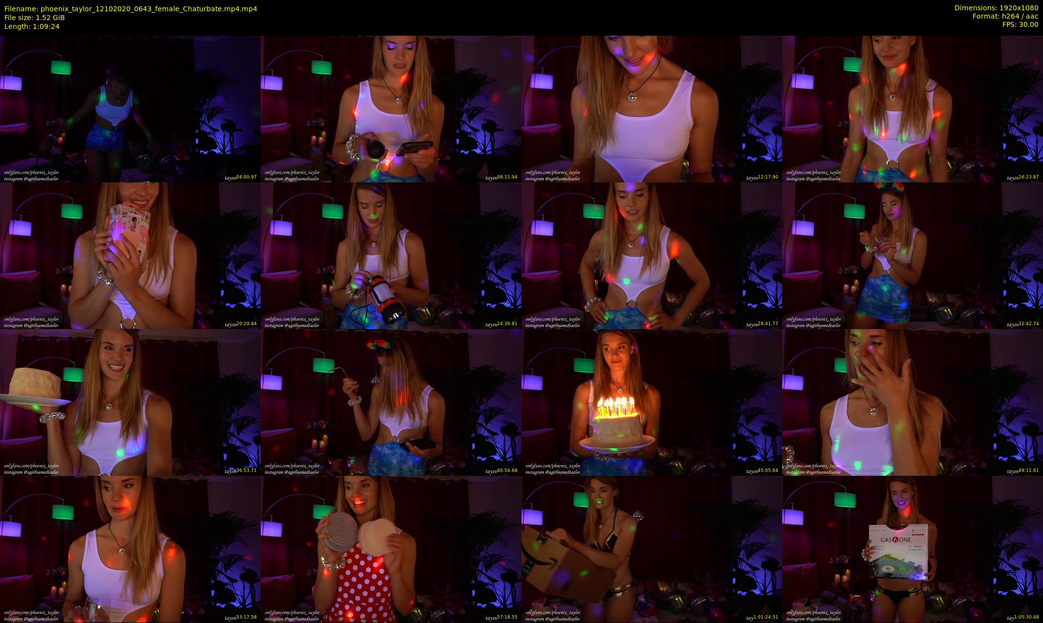 phoenix_taylor — 70 minute Chaturbate female cam show recording, 1080p, Oct 12, 2020