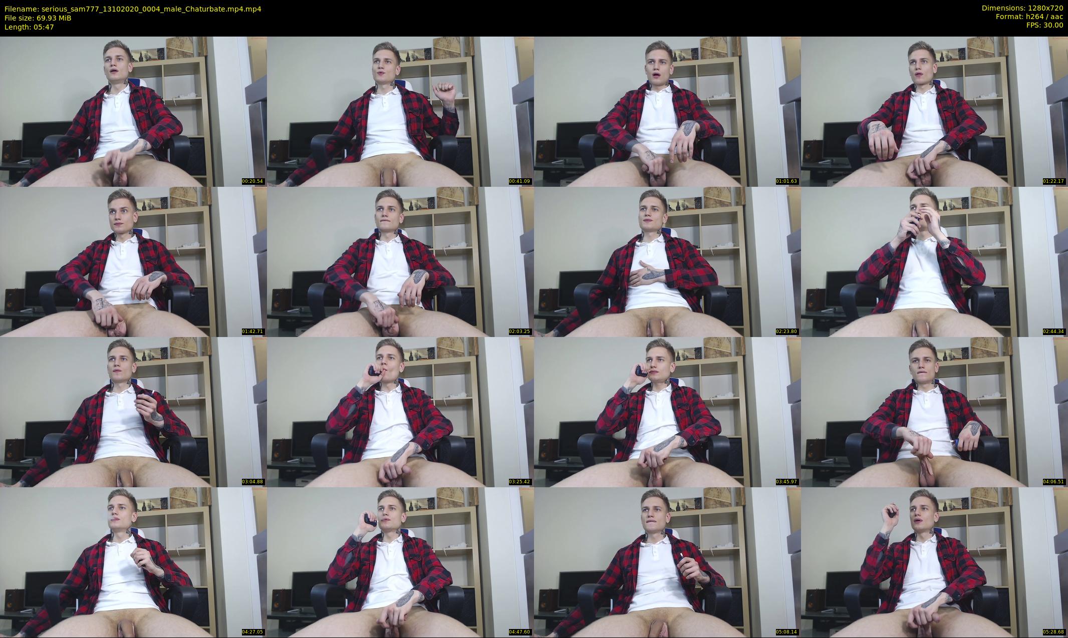 serious_sam777 — 6 minute Chaturbate male cam show recording, 720p, Oct 13, 2020