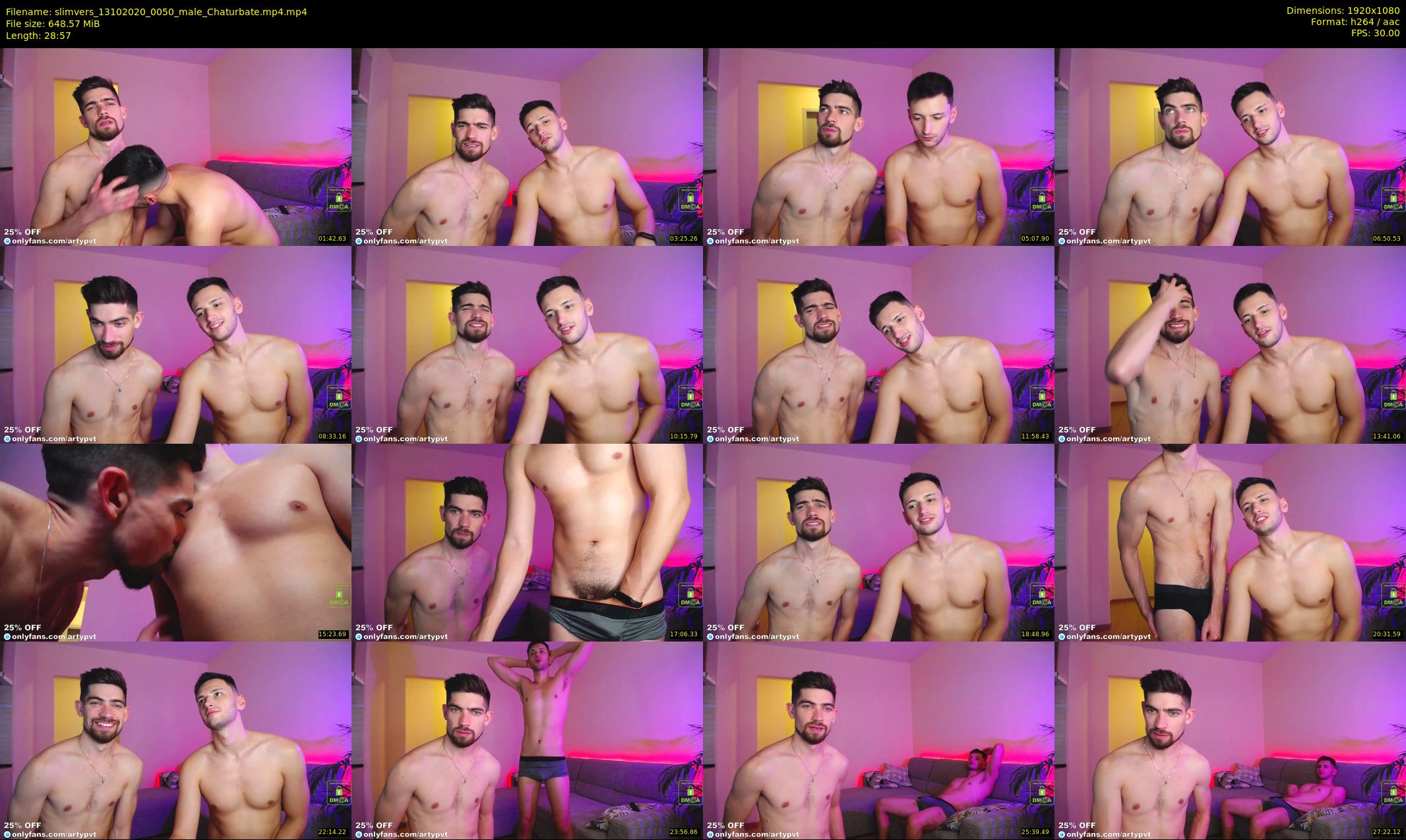 slimvers — 29 minute Chaturbate male cam show recording, 1080p, Oct 13, 2020
