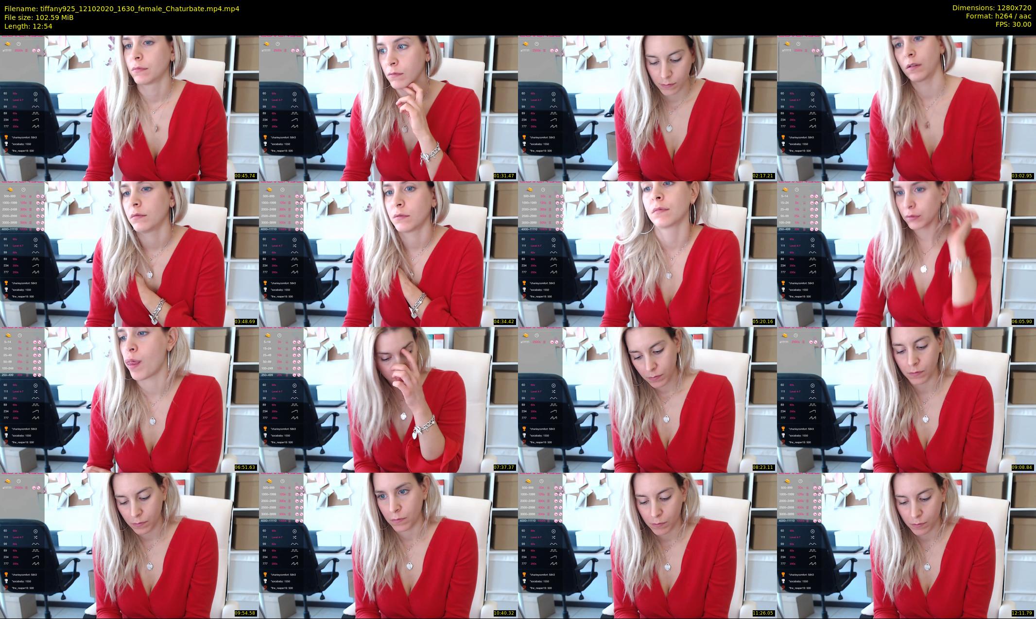 tiffany925 — 13 minute Chaturbate female cam show recording, 720p, Oct 12, 2020