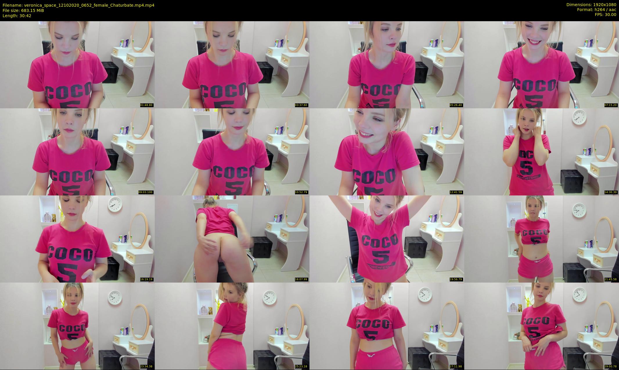 veronica_space — 31 minute Chaturbate female cam show recording, 1080p, Oct 12, 2020